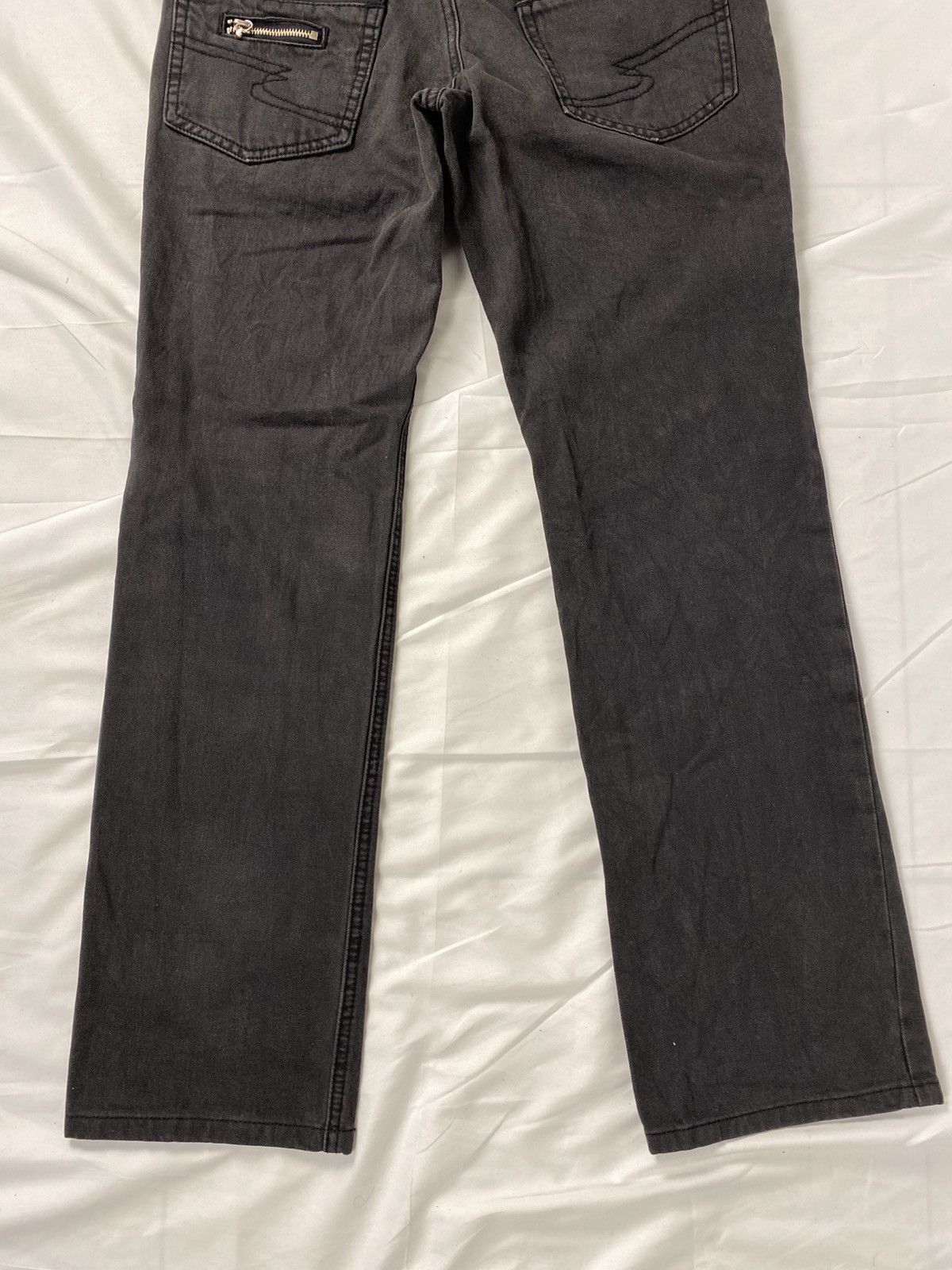 Japanese Brand Semantic Design Multi Zip Punk Bondage Slim Fit Denim Size US 29 - 15 Thumbnail