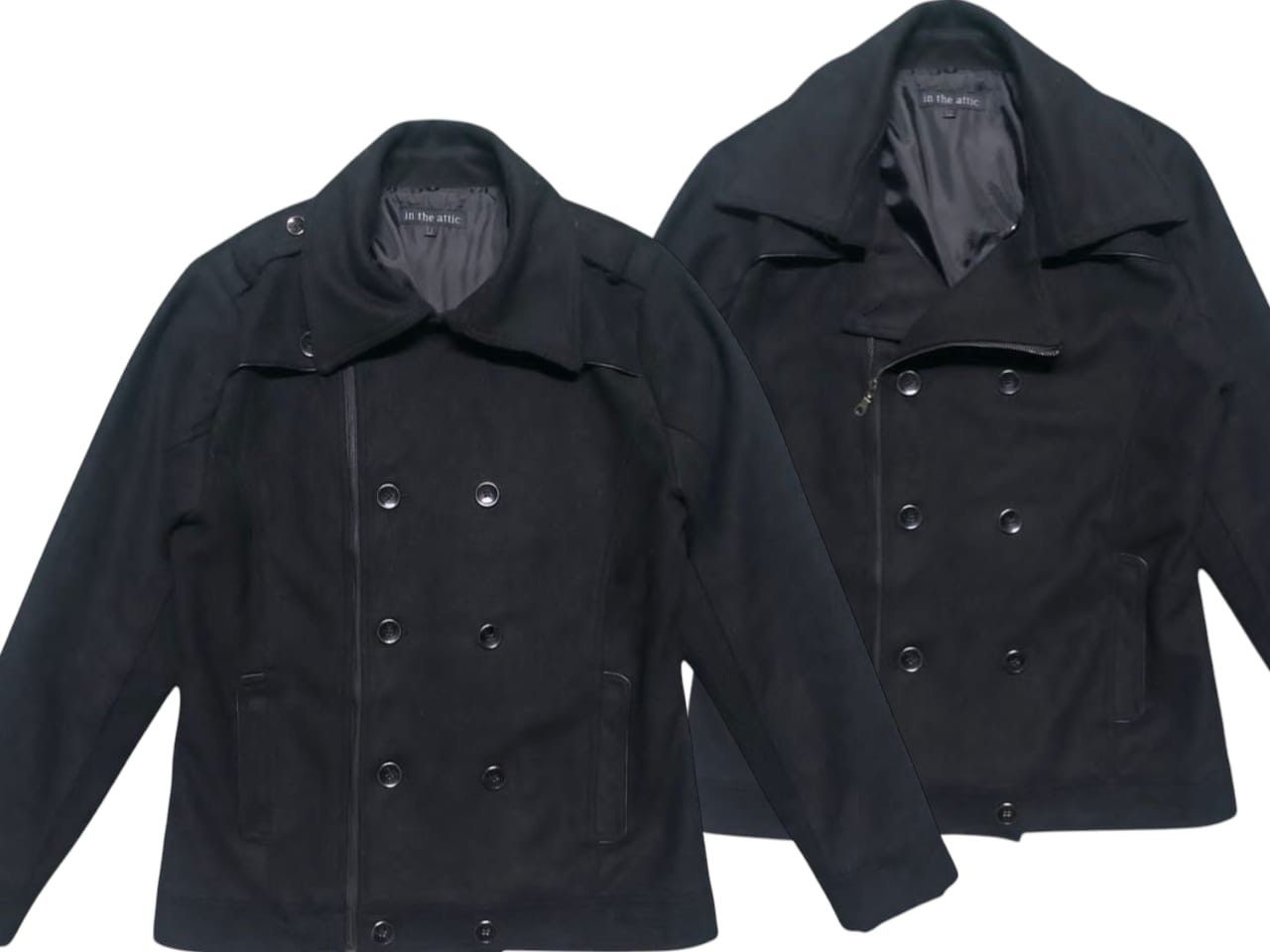 14th Addiction × If Six Was Nine × Japanese Brand In The Attic Double Collar Double Breasted Wool Jacket Size US M / EU 48-50 / 2 - 1 Thumbnail