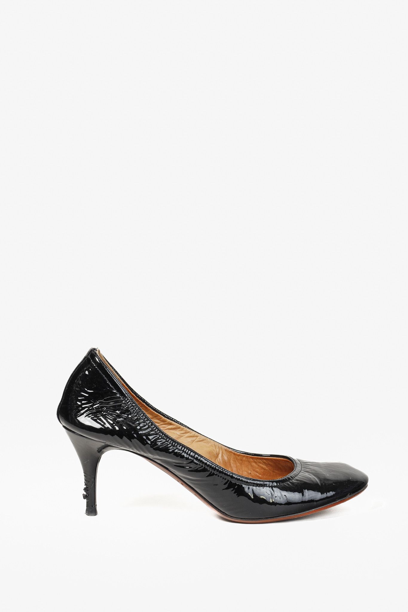 Lanvin Lanvin Black Patent Low Heel Ballet Pump Size US 7 / IT 37 - 1 Thumbnail