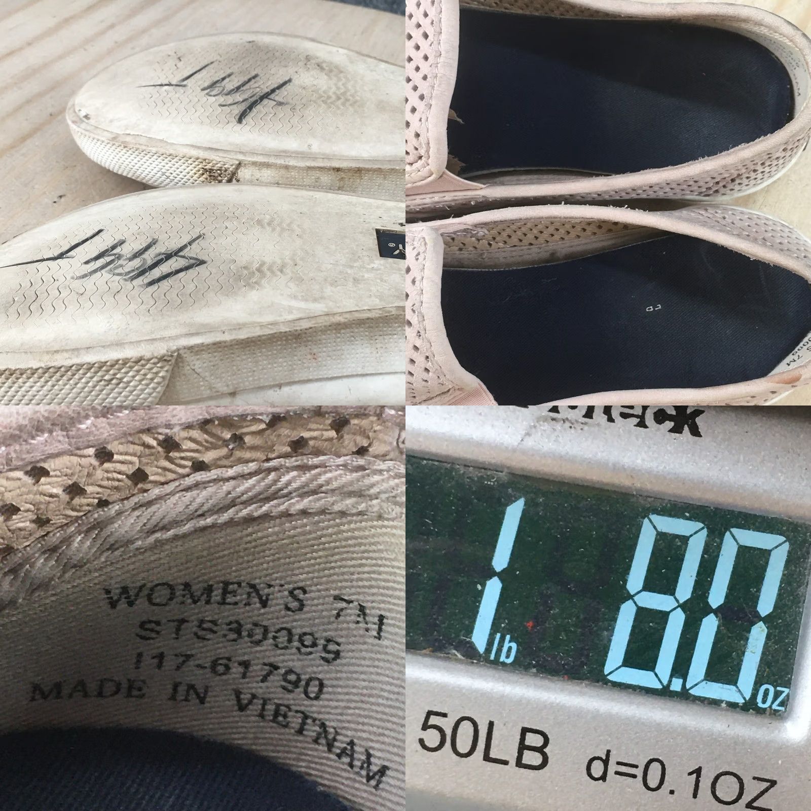 Sperry SPERRY Top Sider Shoes Womens 7 M Seaside Perf Slip On Sneakers Beige Comfort Walking Casual Size M / US 6-8 / IT 42-44 - 9 Thumbnail