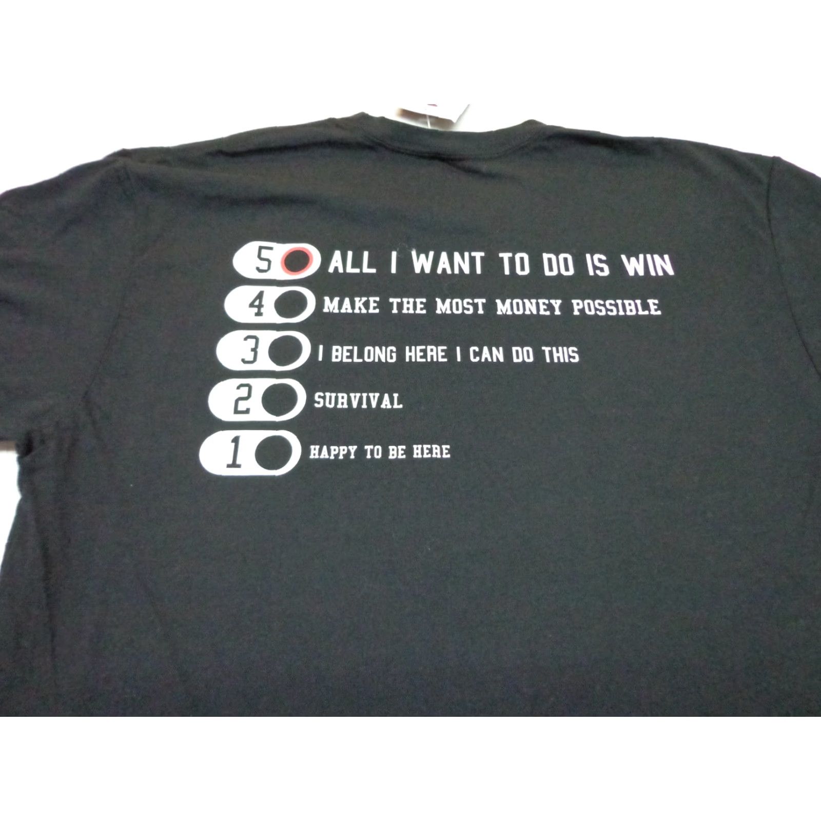 Vintage korked Chicago LEVEL 5 'All I Want To Do Is Win' Black T Shirt Medium NEW Size US M / EU 48-50 / 2 - 2 Thumbnail
