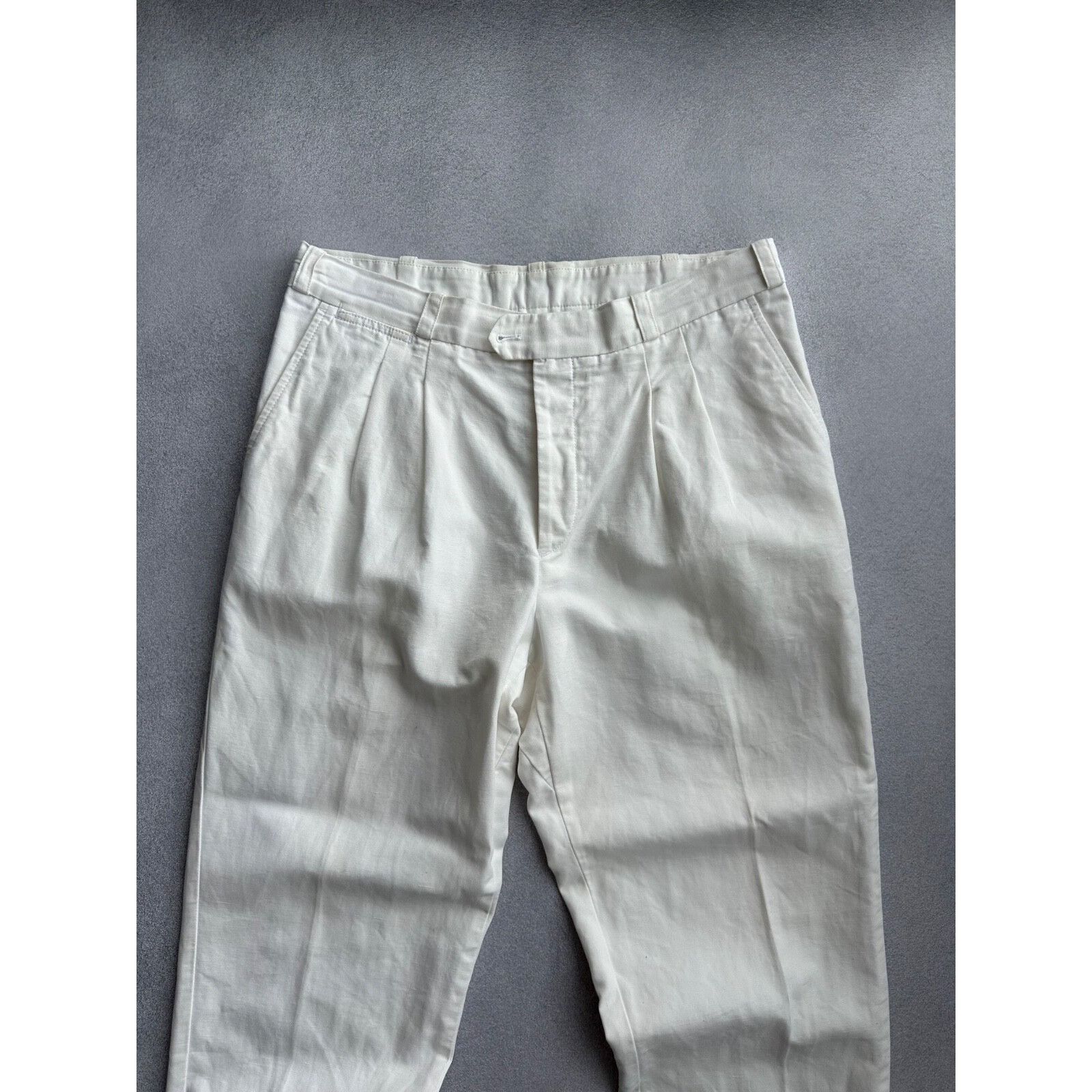 PT Torino VTG PT Torino The Reporter White Cotton & Linen Straight Size US 32 / EU 48 - 4 Thumbnail