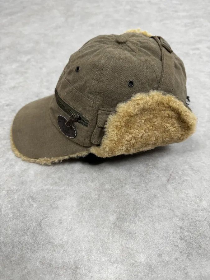 Dolce & Gabbana AW2004 Dolce & Gabbana Khaki Shearling Cap Size ONE SIZE - 3 Thumbnail