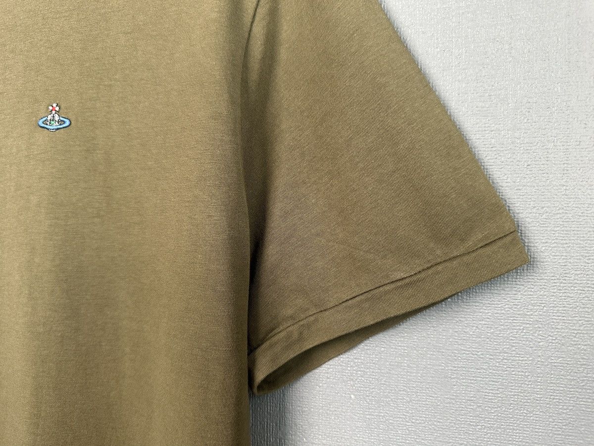 Vivienne Westwood VIVIENNE WESTWOOD Orb Logo Khaki Green T-Shirt Men’s XXL Size US XXL / EU 58 / 5 - 7 Thumbnail