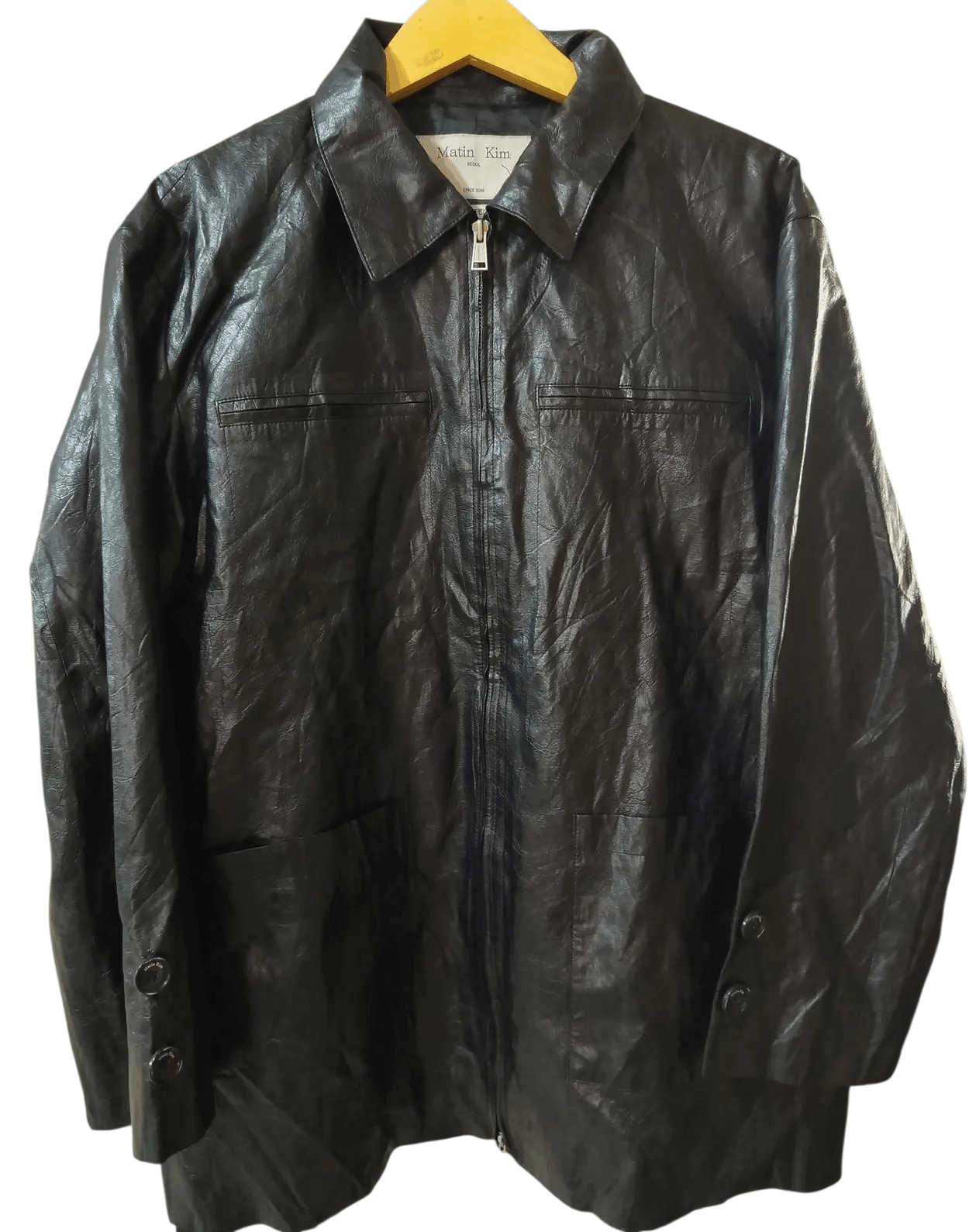 Matin Kim Matin Kim Oversized Faux Leather Jacket Size US XL / EU 56 / 4 - 2 Thumbnail