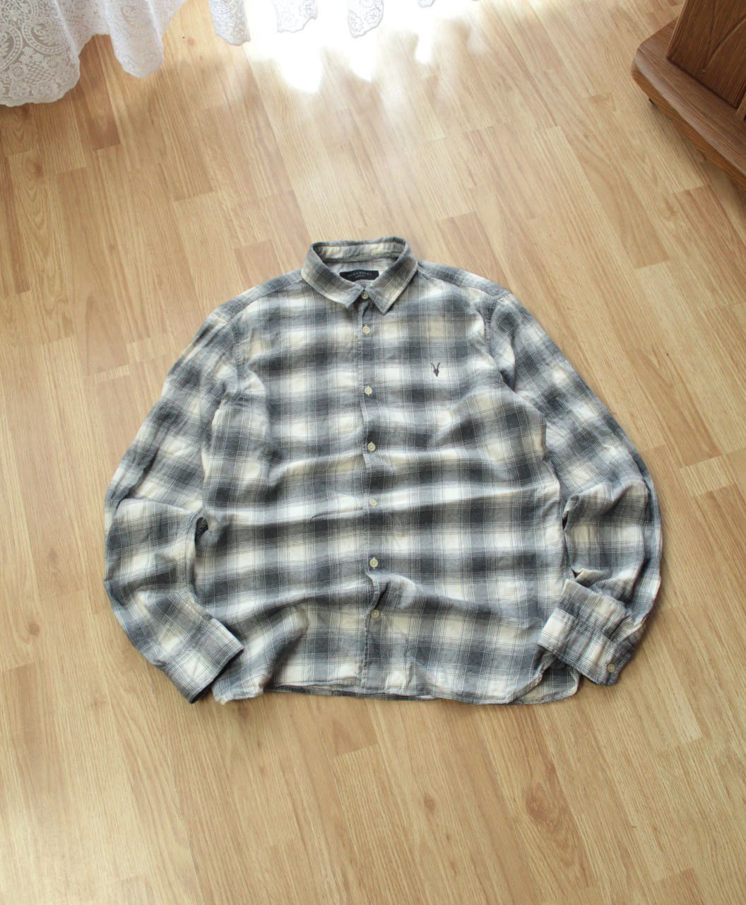Allsaints 🔥 Allsaints Dogwood Long Sleeve Shirt Button Up Cotton Size US M / EU 48-50 / 2 - 2 Thumbnail