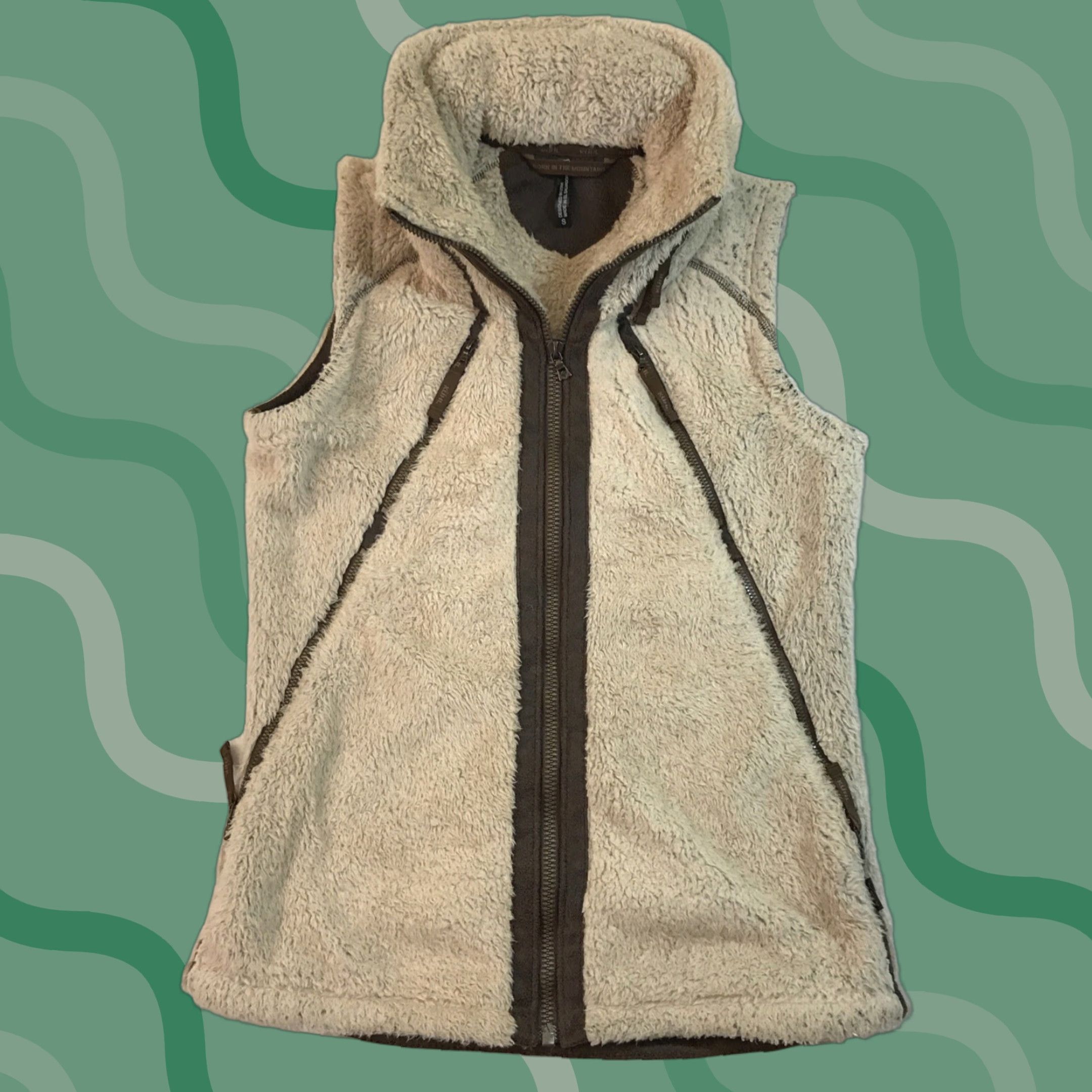 Vintage Kuhl Womens Vest Full Zip Sherpa Flight Stone Beige Outdoor Outdoor Hiking Hooded S Size S / US 4 / IT 40 - 1 Thumbnail