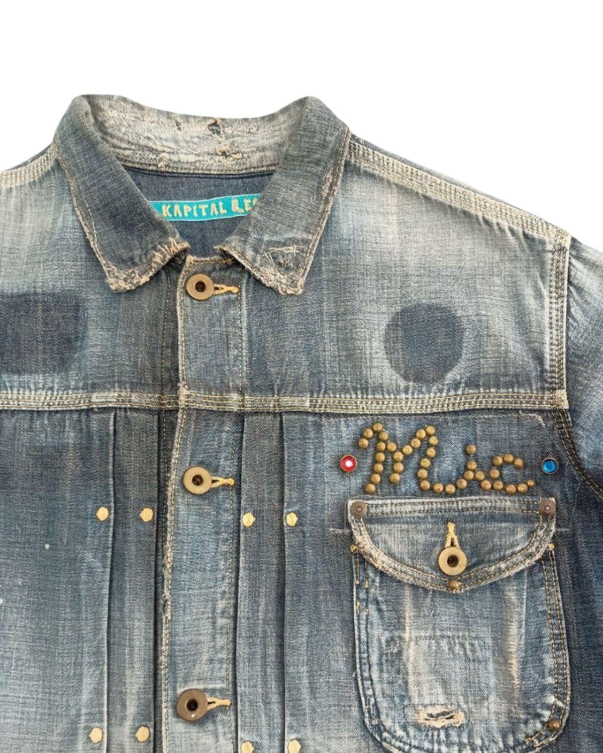 Kapital 🔥1-of-1🔥 Kapital “MACU” denim jacket Size US S / EU 44-46 / 1 - 3 Thumbnail