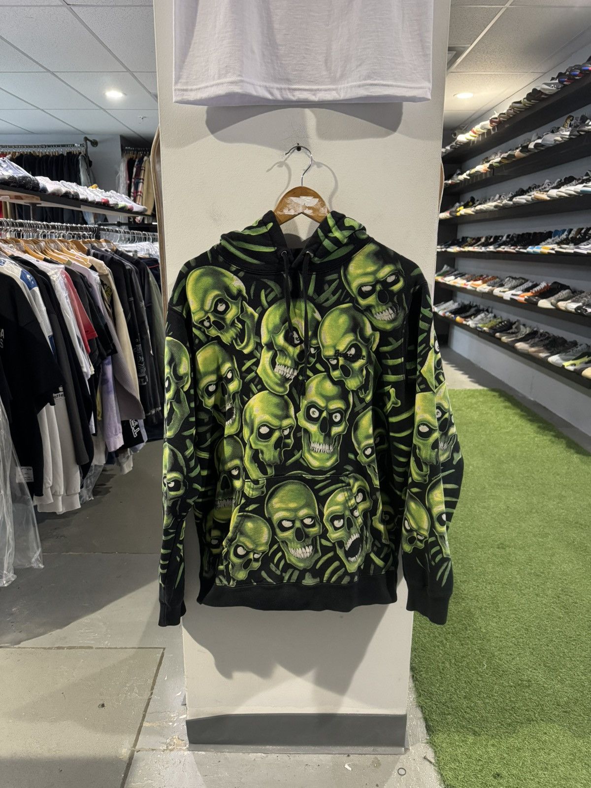 Supreme skull スカル パーカー リキッドブルー S Supreme skull
