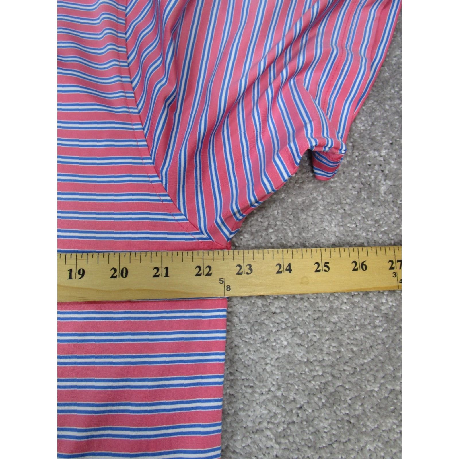Footjoy FootJoy Polo Shirt Mens Large Pink White Blue Golf Logo Size US L / EU 52-54 / 3 - 6 Thumbnail