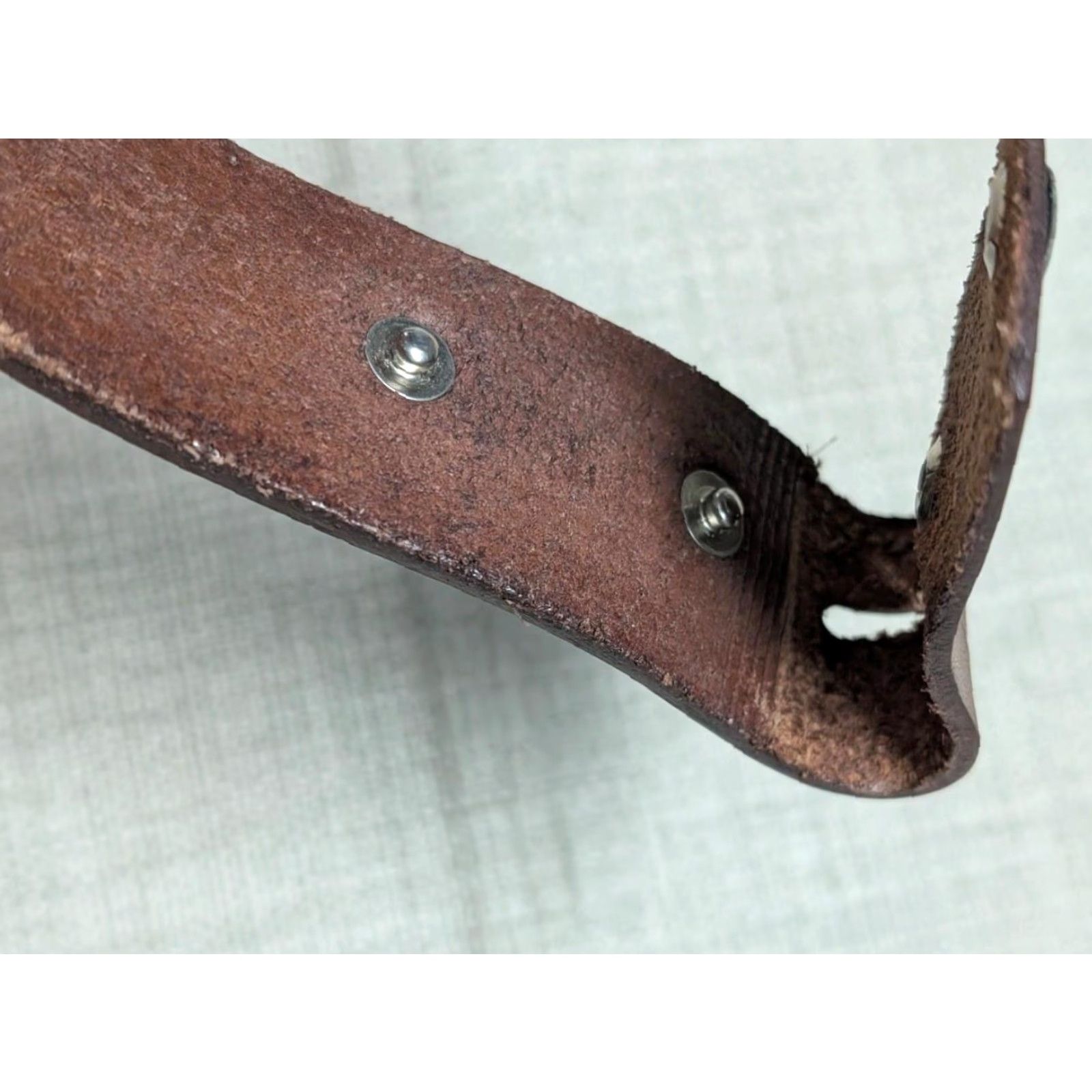 Vintage VINTAGE Handcrafted western belt Tooled cowhide leather 42 belt 1-1/2" brown Men's Casual Cowboy Belt Size 42 - 5 Thumbnail