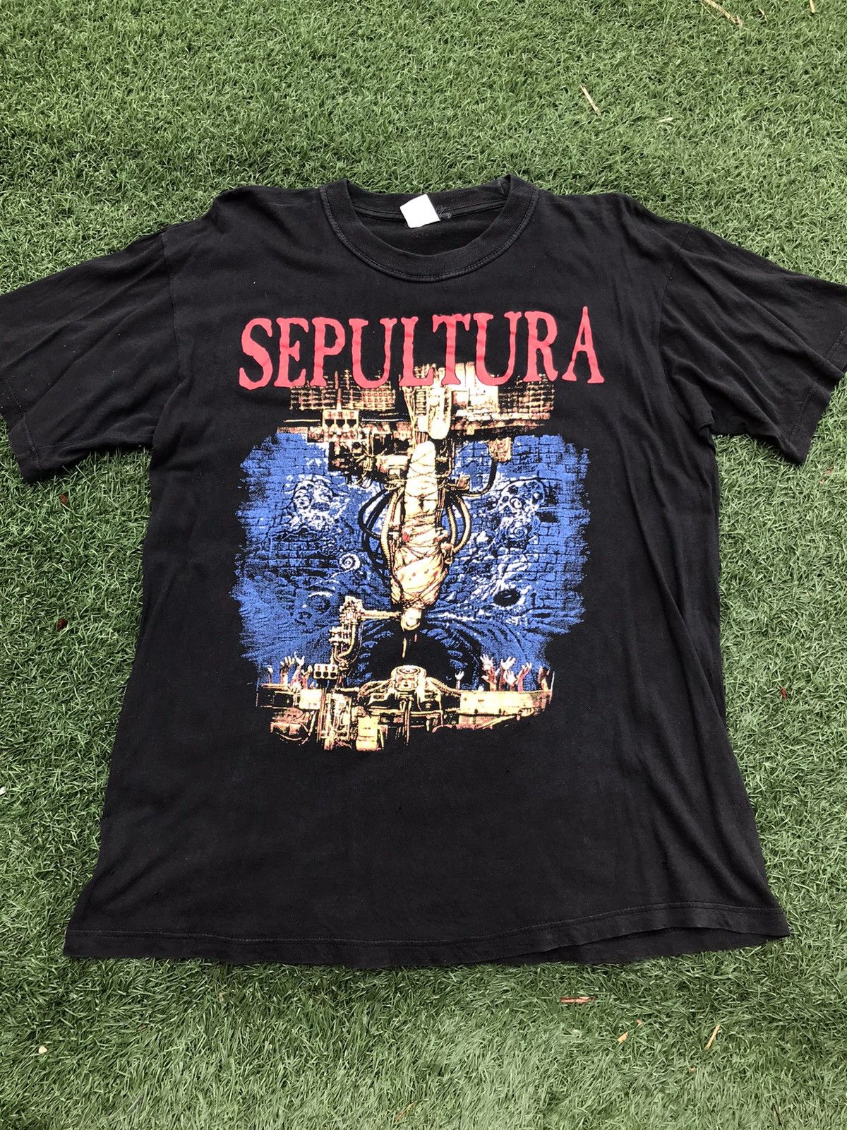 Sepultura 90s CHAOS A.D ビンテージTシャツ Sepultura 90s CHAOS A.D ビンテージTシャツ t シャツ 横