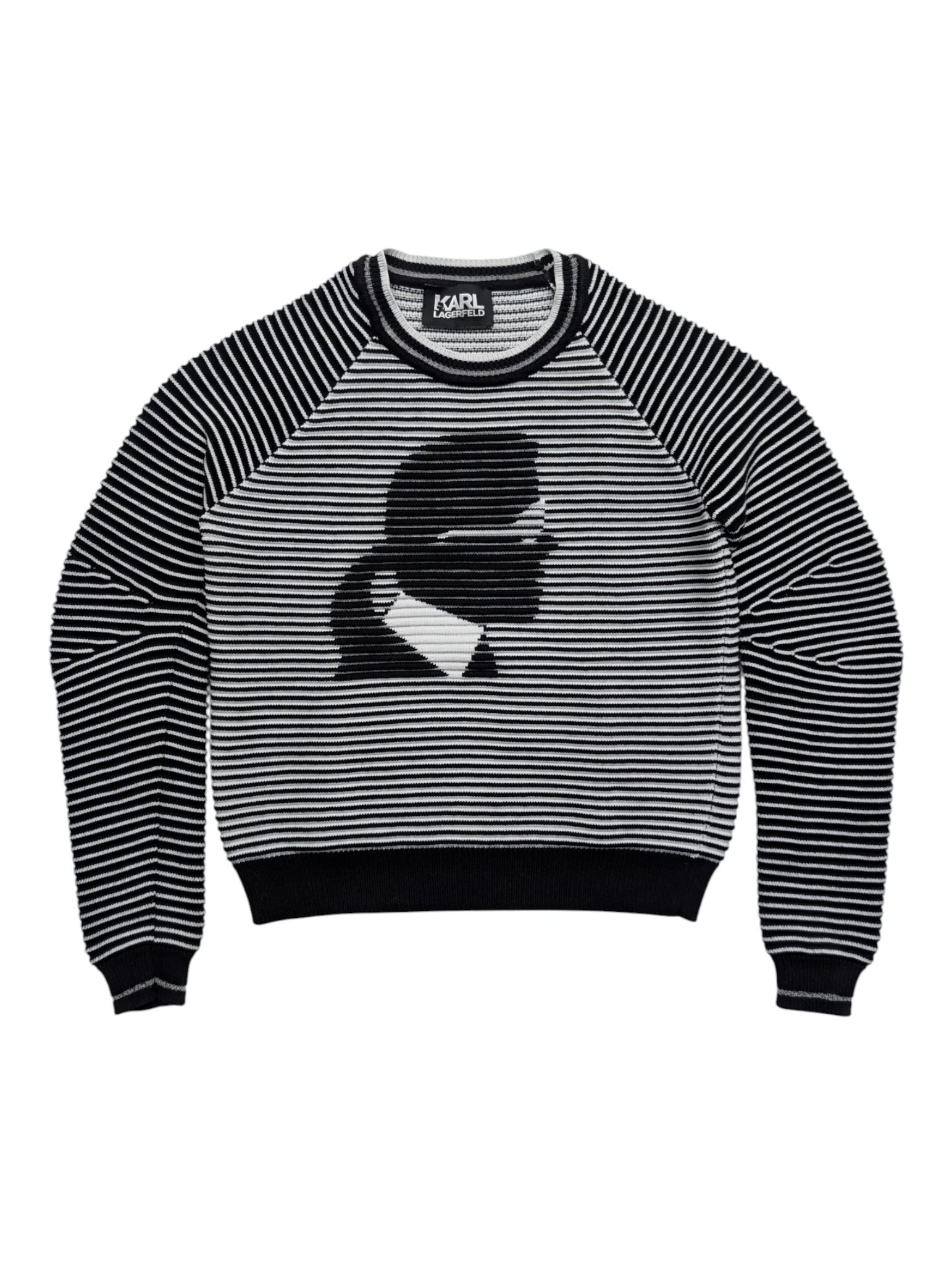 Karl Lagerfeld Karl Lagerfeld Black And White Karl Lagerfeld Sweater Size S / US 4 / IT 40 - 1 Thumbnail