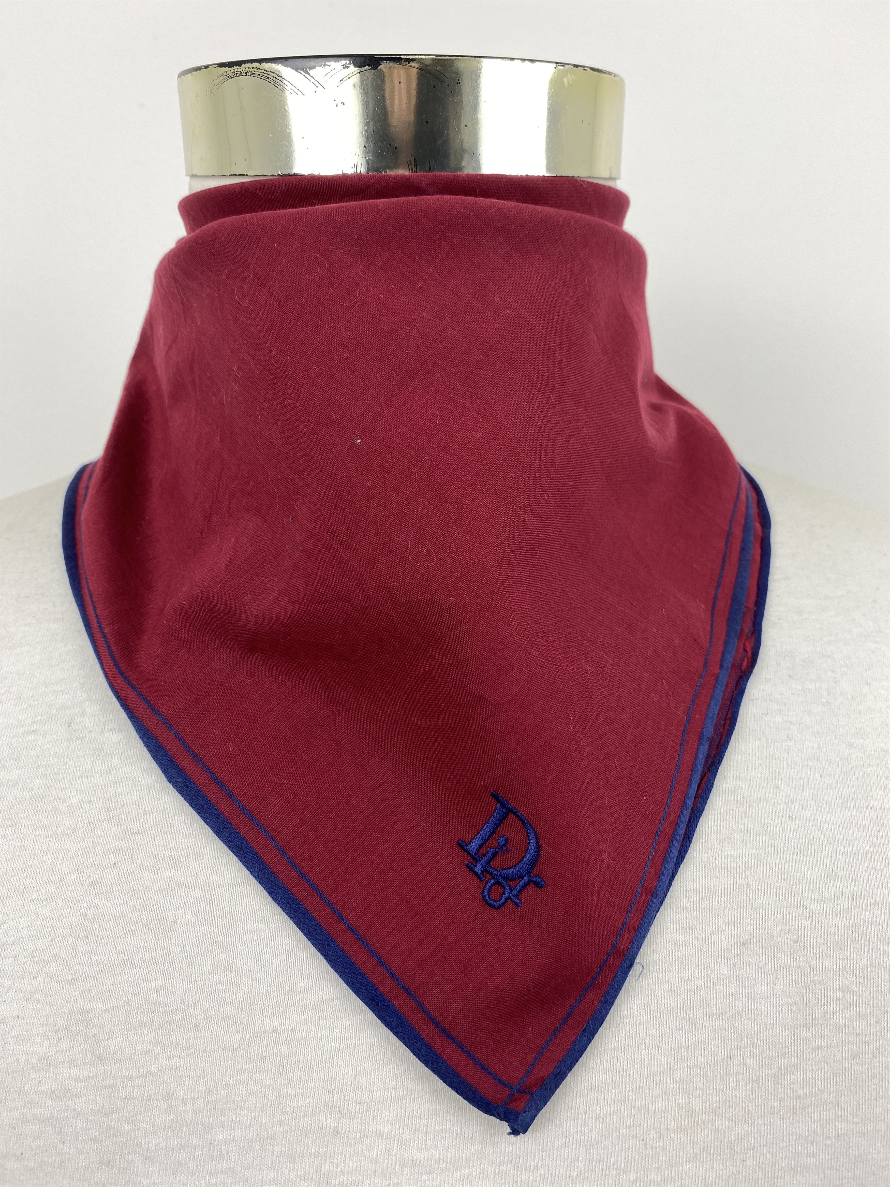 Christian Dior Monsieur Christian Dior Bandana / Handkerchief / Neckerchief HKC0749 Size ONE SIZE - 2 Thumbnail