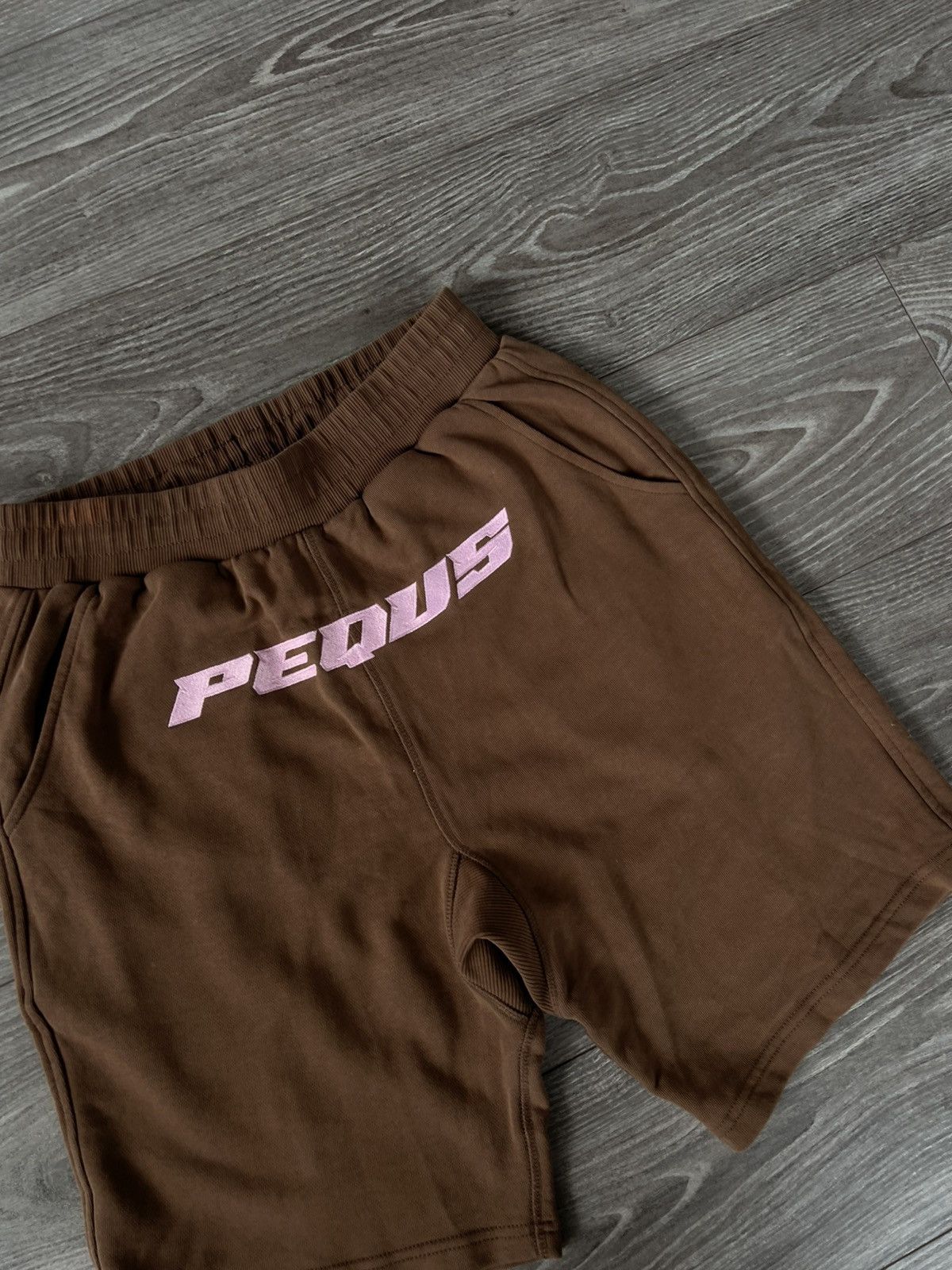 Designer ‼️Rare Designer Peques Big Knit Logo Pink Flex Shorts‼️ Size US 32 / EU 48 - 2 Thumbnail