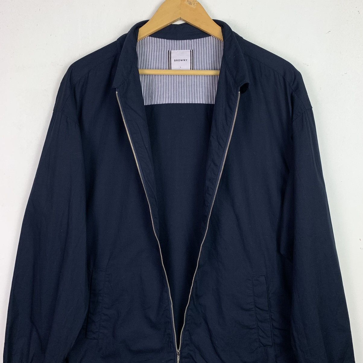 Japanese Brand Vintage Browny Full Zipper Light Jacket Size US L / EU 52-54 / 3 - 13 Thumbnail