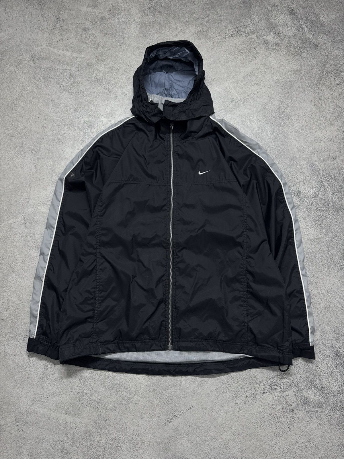 Nike Vintage Y2K Nike Nylon Mini Logo Jacket 00’s Size US XL / EU 56 / 4 - 1 Thumbnail