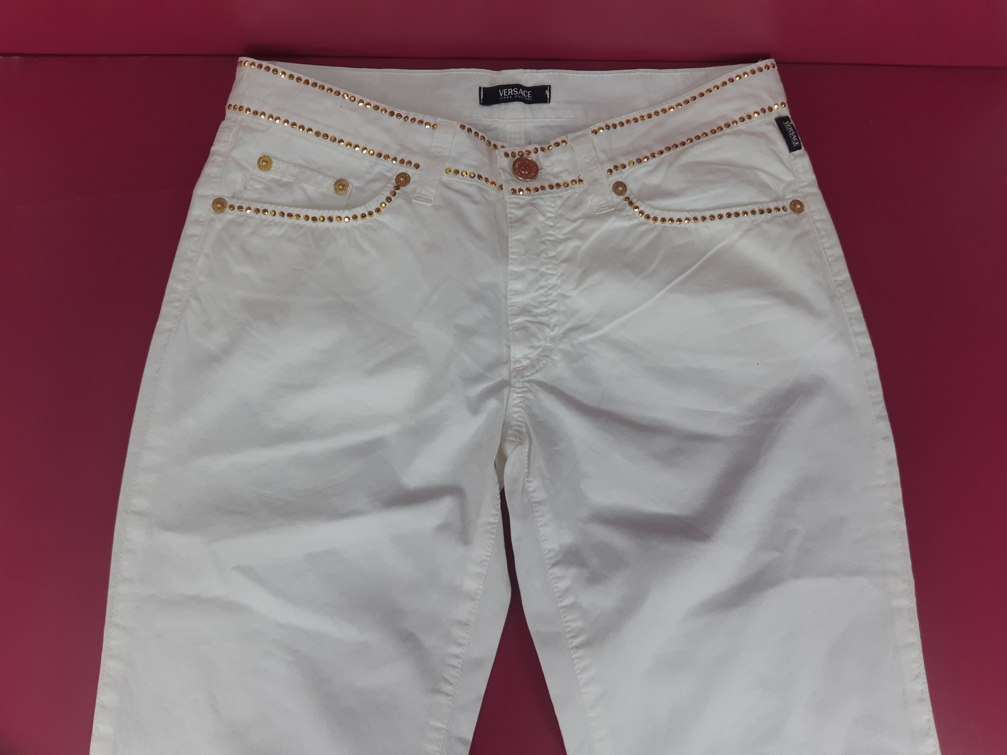 Versace Jeans Couture Vintage VERSACE Jeans Couture Italy Jeans size 24/38 NEW Size 24" / US 00 / IT 34 - 4 Thumbnail