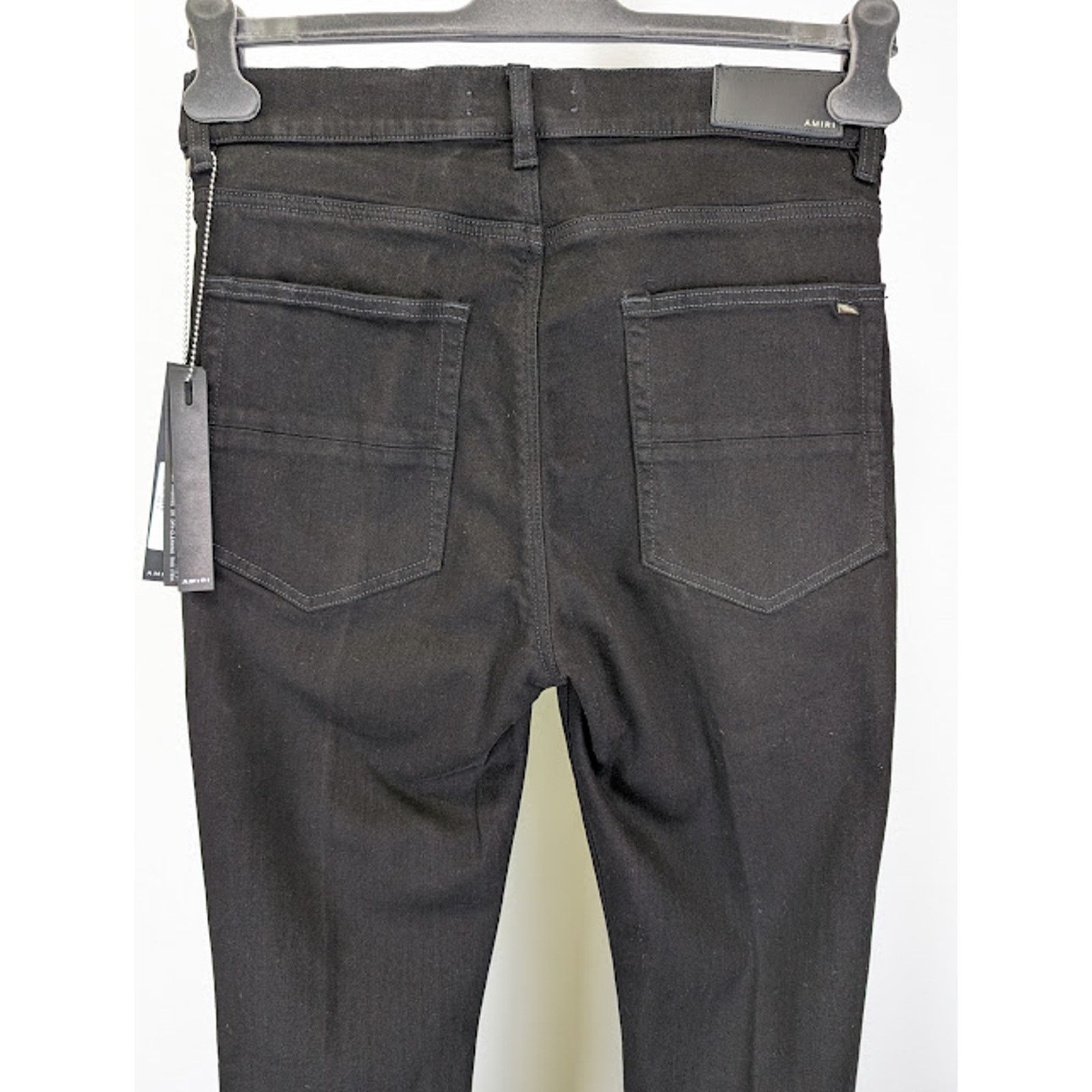 Amiri o1rshd1 Stacked Flare Jeans in Black OD Size US 34 / EU 50 - 13 Thumbnail