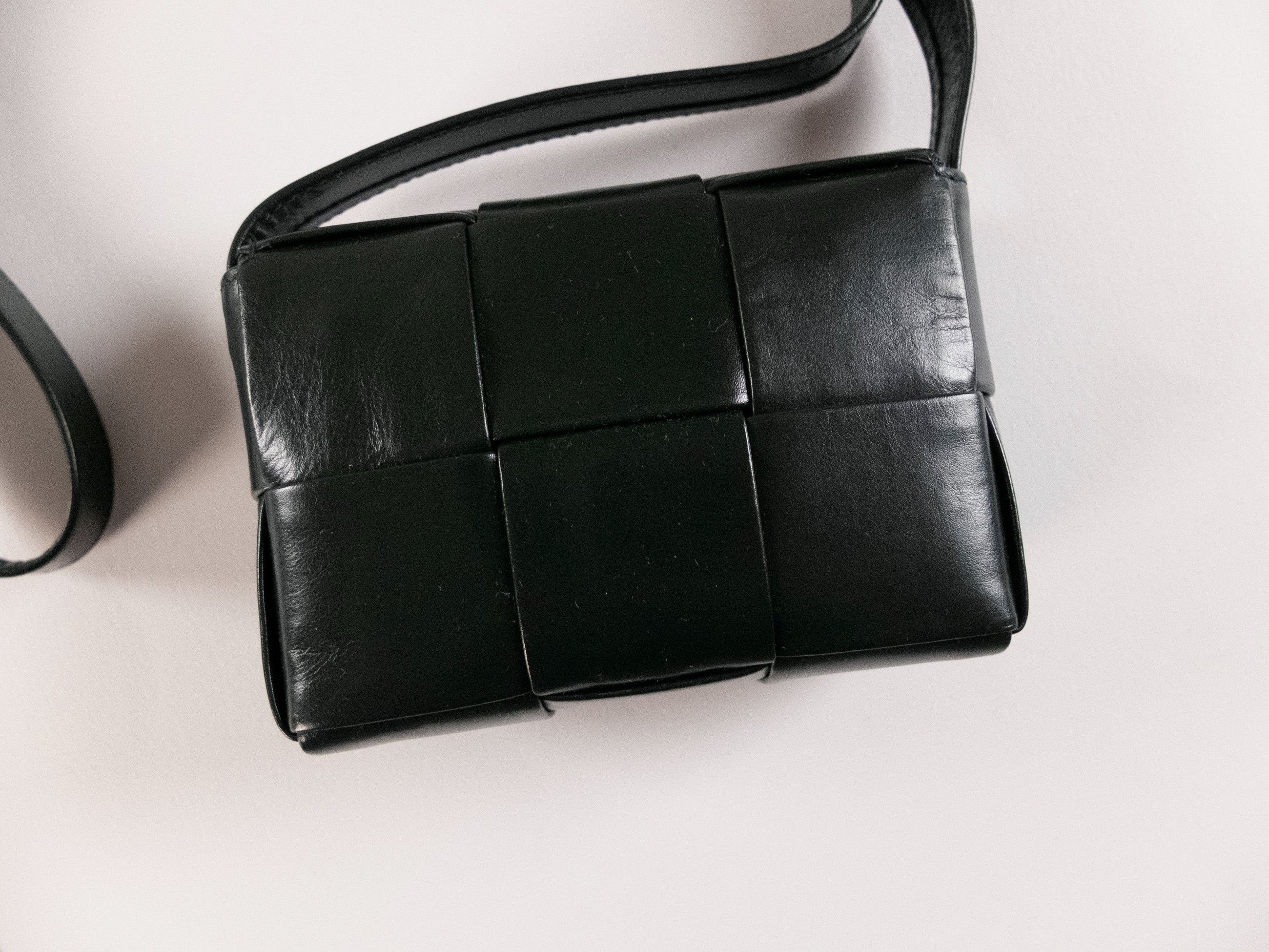 Bottega Veneta BOTTEGA VENETA Candy Cassette dark green leather mini bag Size ONE SIZE - 4 Thumbnail