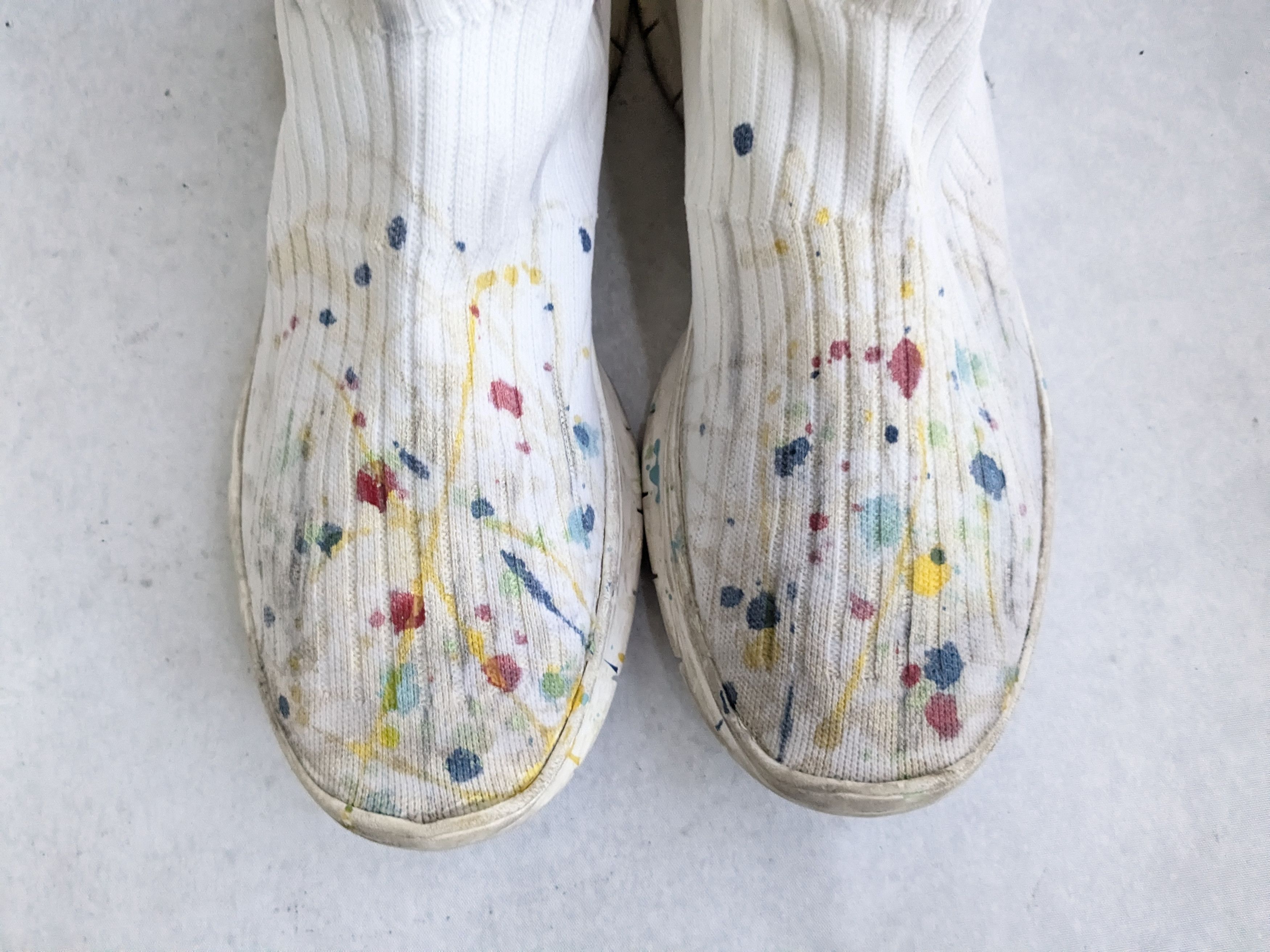 Maison Margiela Maison Margiela Sock Sneakers Paint Splatter 10 43 White Size US 10 / EU 43 - 3 Thumbnail
