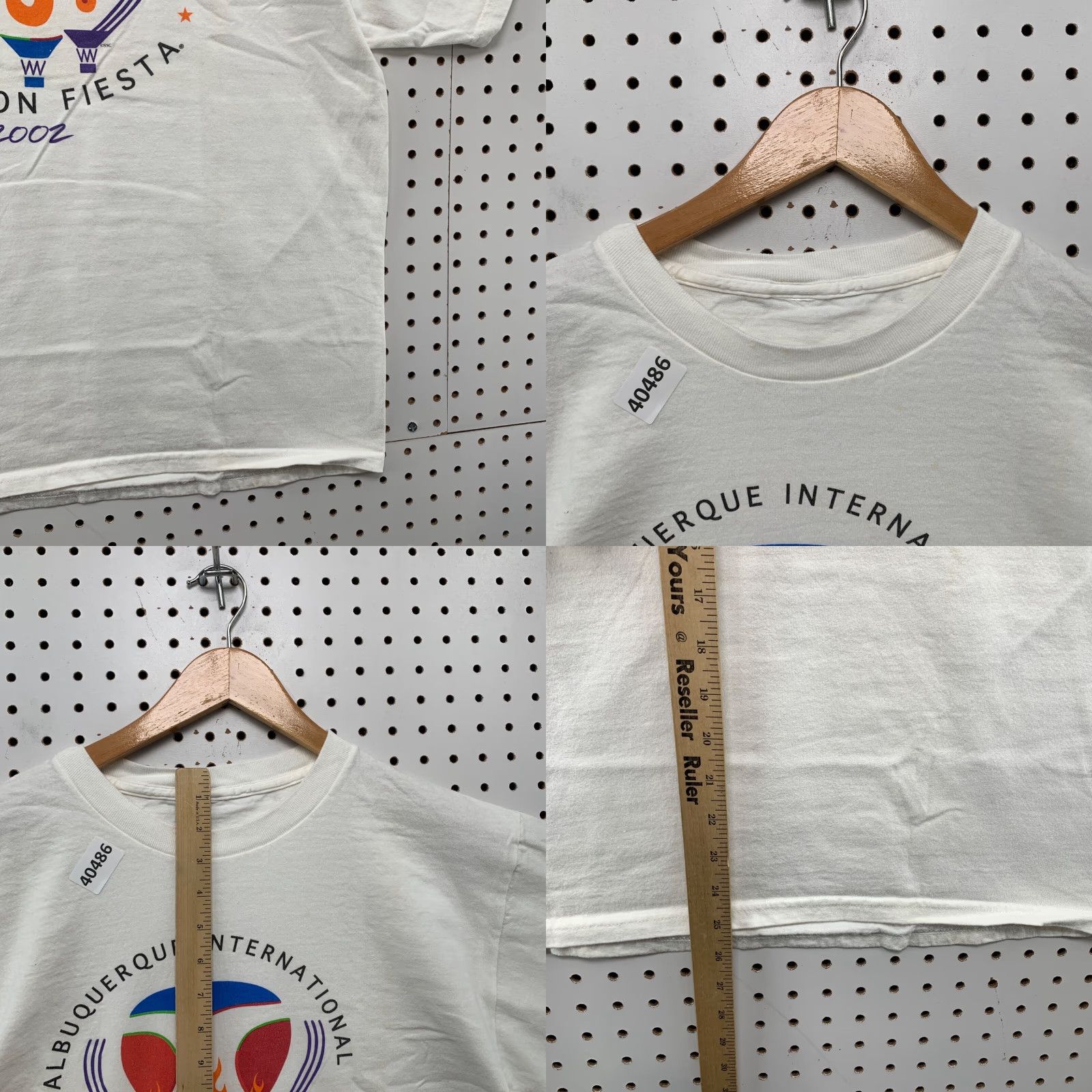 Vintage VINTAGE Albuquerque Balloon Fiesta T-Shirt Mens Medium White 90s Graphic Print Size US M / EU 48-50 / 2 - 8 Thumbnail