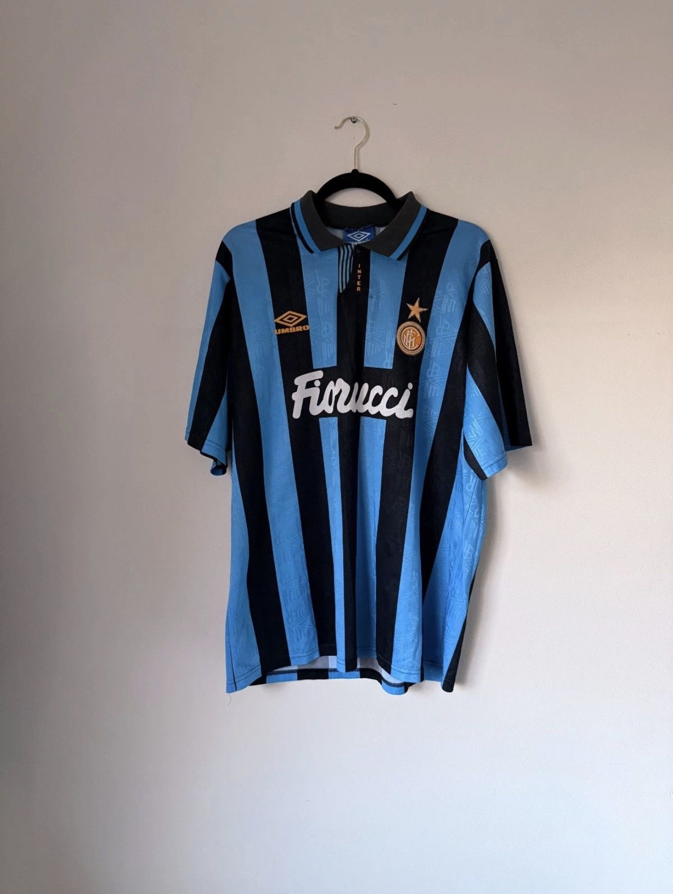 Umbro 1993-94 Umbro Inter Milan Home Football Shirt Italy Size L Size US L / EU 52-54 / 3 - 1 Thumbnail