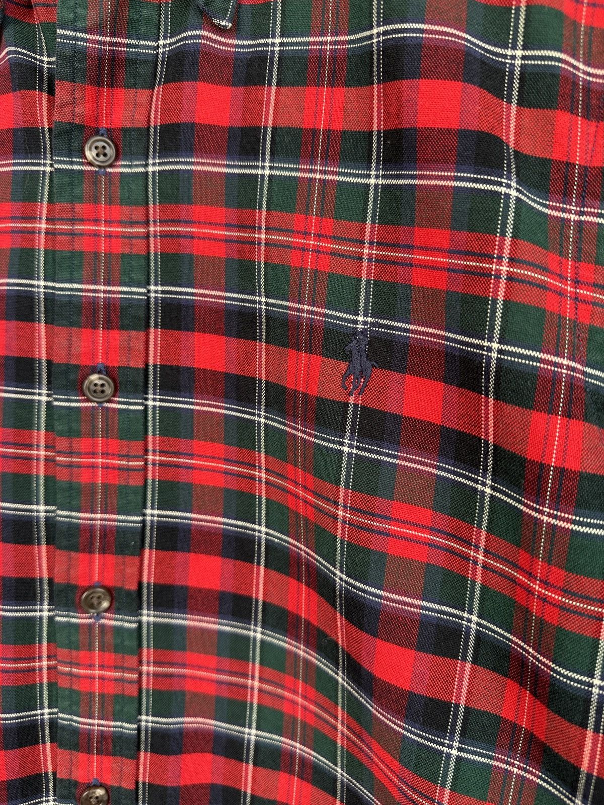 Polo Ralph Lauren POLO RALPH LAUREN Red Green Check Button Up Shirt Size US XS / EU 42 / 0 - 5 Thumbnail
