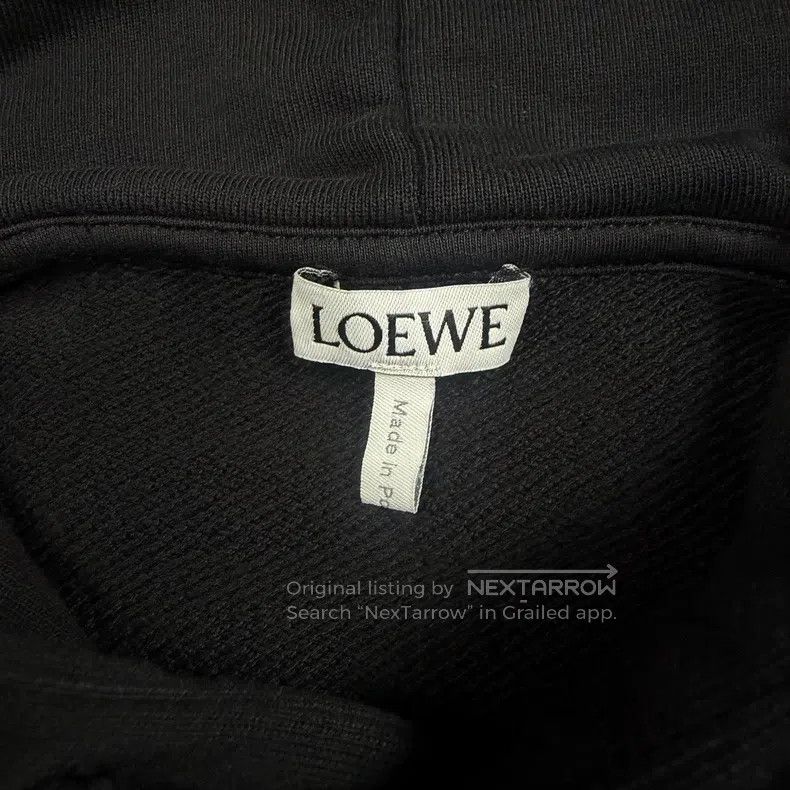 Loewe Loewe Leather Texture Logo Hooded Sweatshirt Size US M / EU 48-50 / 2 - 3 Thumbnail