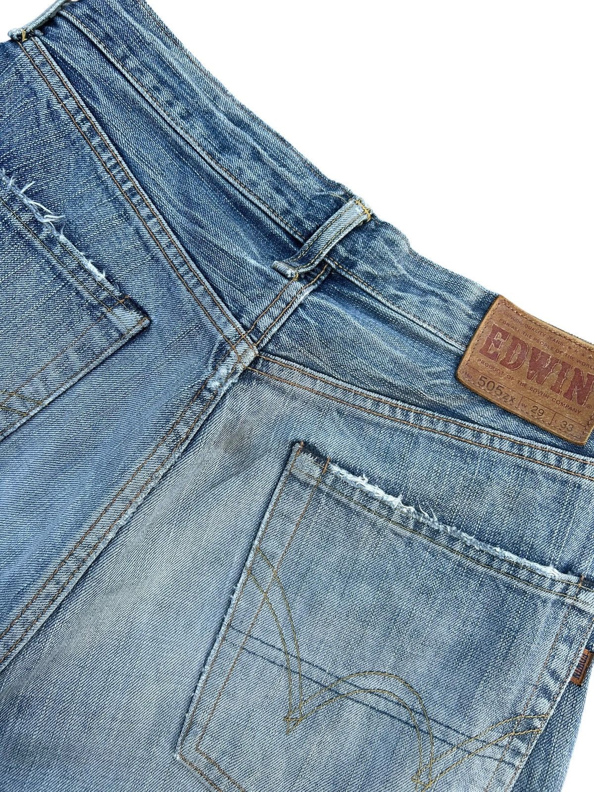 Kapital Vintage Edwin 505zx Selvedge Distressed Denim jeans Size US 29 - 13 Thumbnail