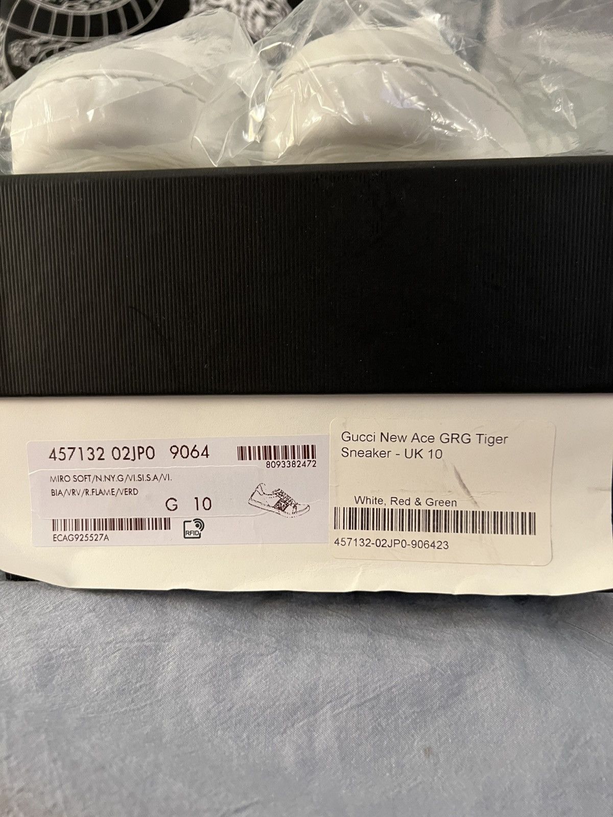 Gucci Gucci New Ace GRG Tiger Sneaker - UK 10 Size US 10.5 / EU 43-44 - 9 Thumbnail