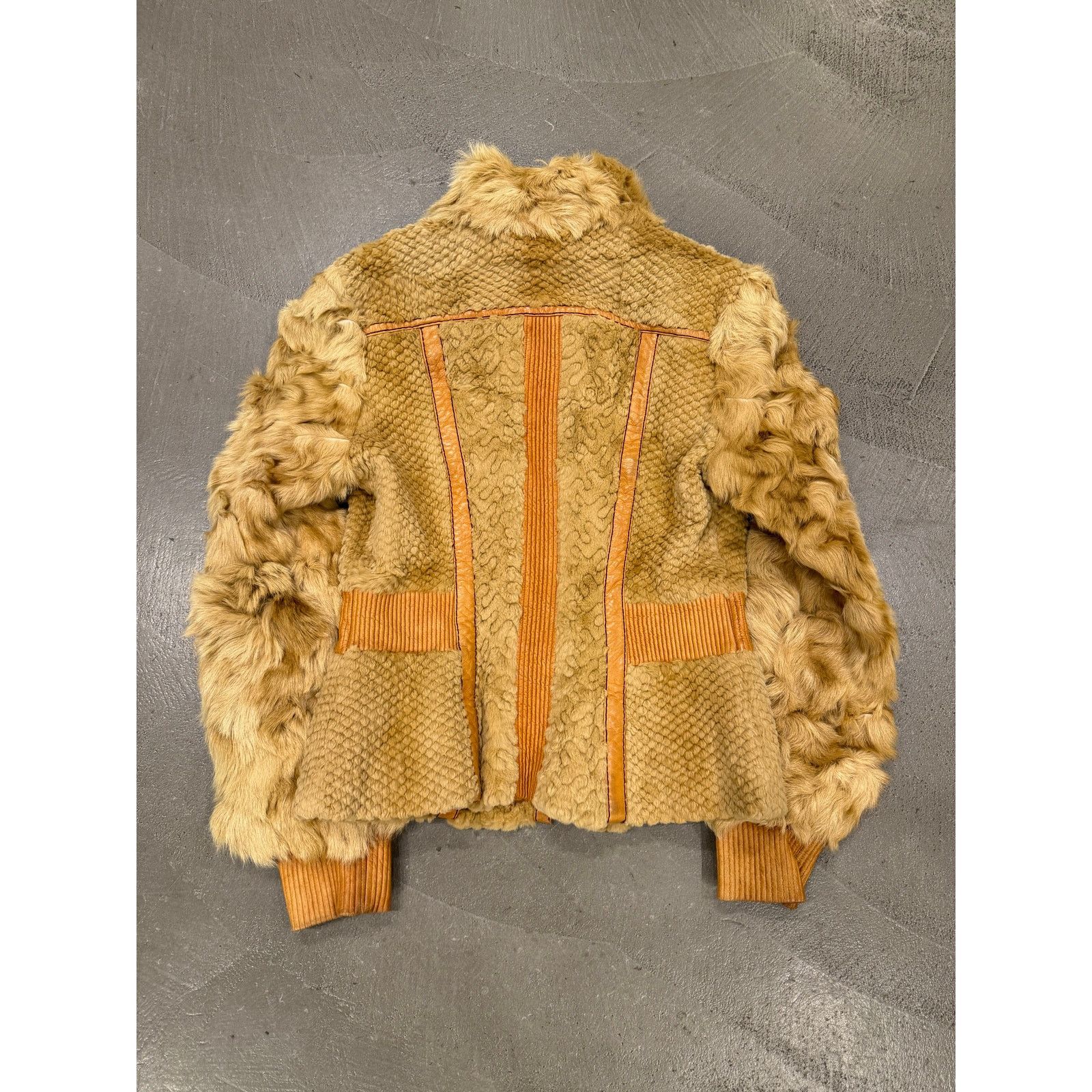 Roberto Cavalli F/W2008 Cavalli rabbit fur hybrid soldier jacket Size M / US 6-8 / IT 42-44 - 3 Thumbnail
