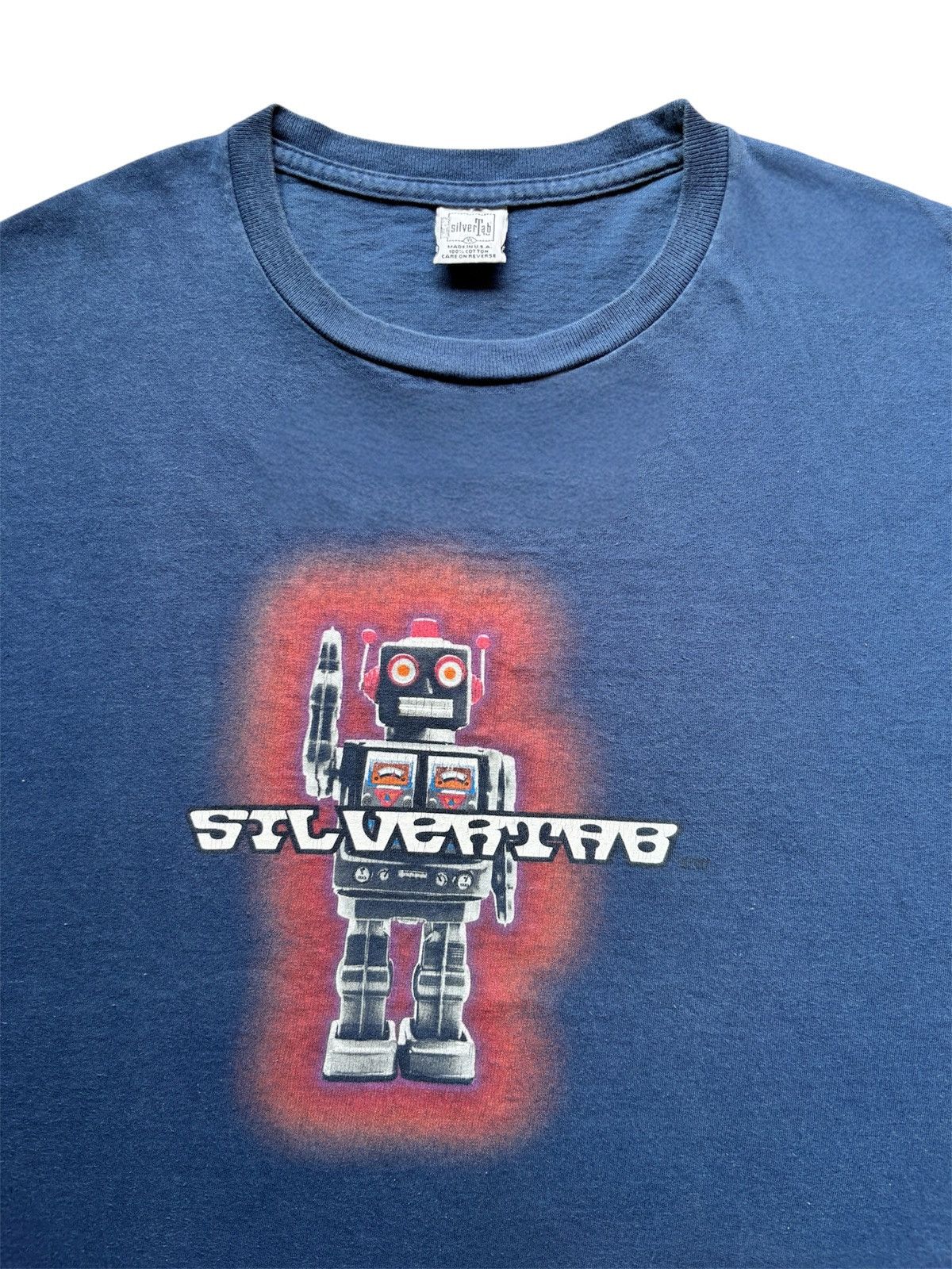 Other Vintage 90s Silvertab “Robot” T-Shirt Size US XL / EU 56 / 4 - 2 Thumbnail