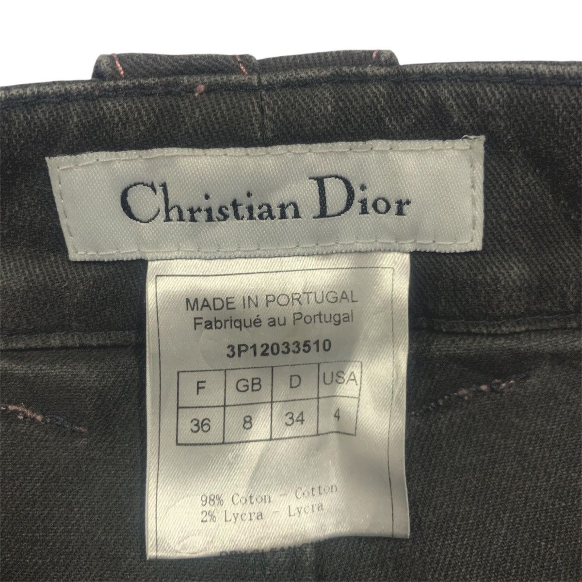 Dior Christian Dior SS2003 Denim Mini Skirt - Size 36 | W27x13 Size 27" / US 4 / IT 40 - 8 Thumbnail