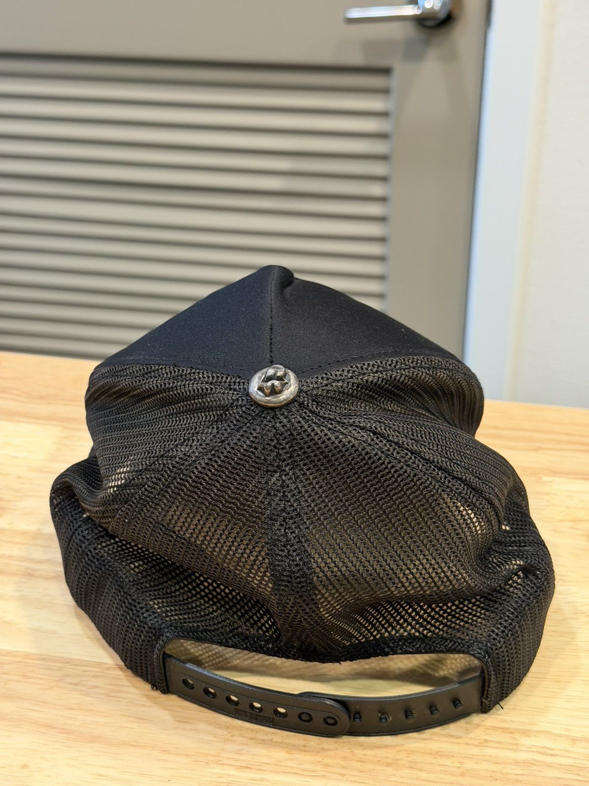 Chrome Hearts CH Rolling Stones Tongue Leather Patch Trucker Hat Size ONE SIZE - 3 Thumbnail