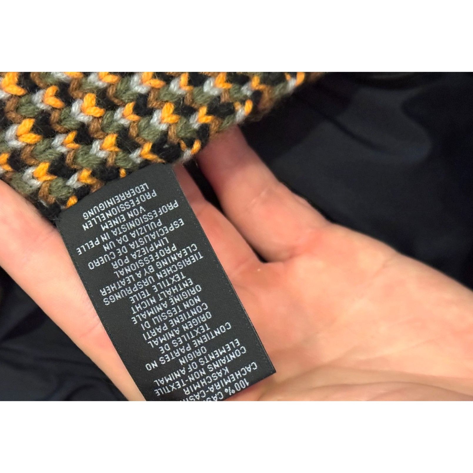 Hermes Hermès-Paris 100% Cashmere Multicolor Knit Tube Scarf Made I Size ONE SIZE - 5 Thumbnail