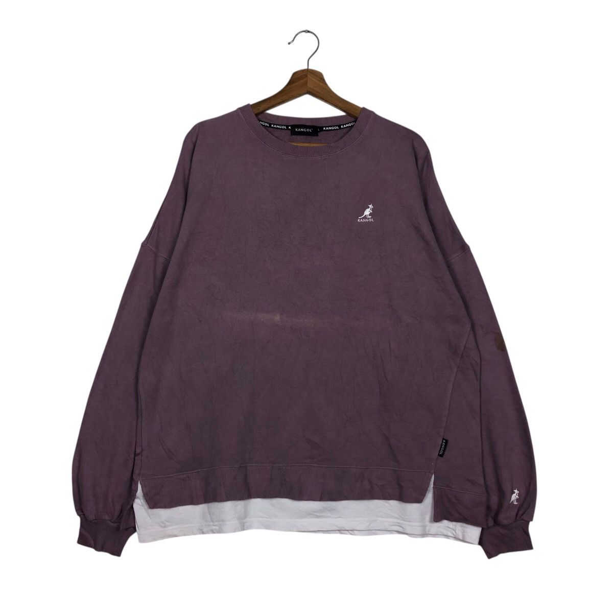 Japanese Brand 📌Vintage Sweatshirt Kangol Big Logo Spell Out Back Hit Size US L / EU 52-54 / 3 - 2 Thumbnail