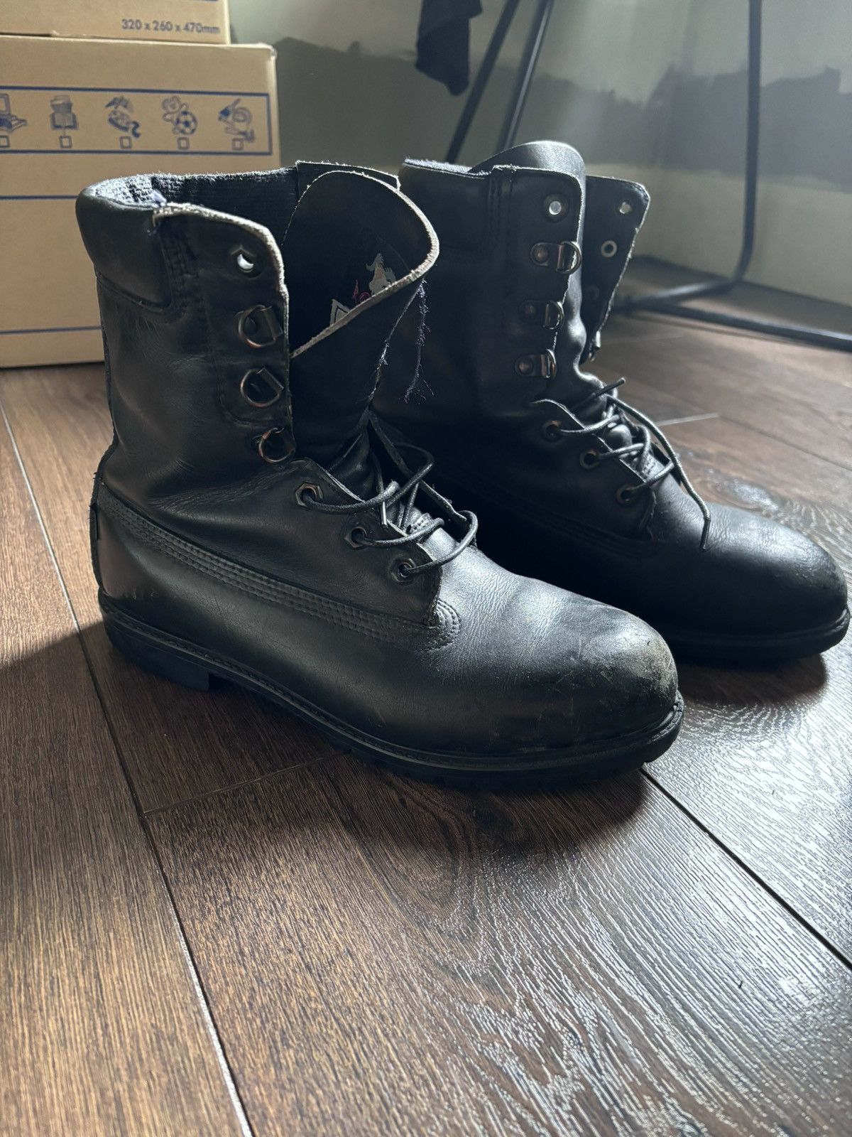 Vintage Vintage Black Military Boots Size US 8.5 / EU 41-42 - 3 Thumbnail