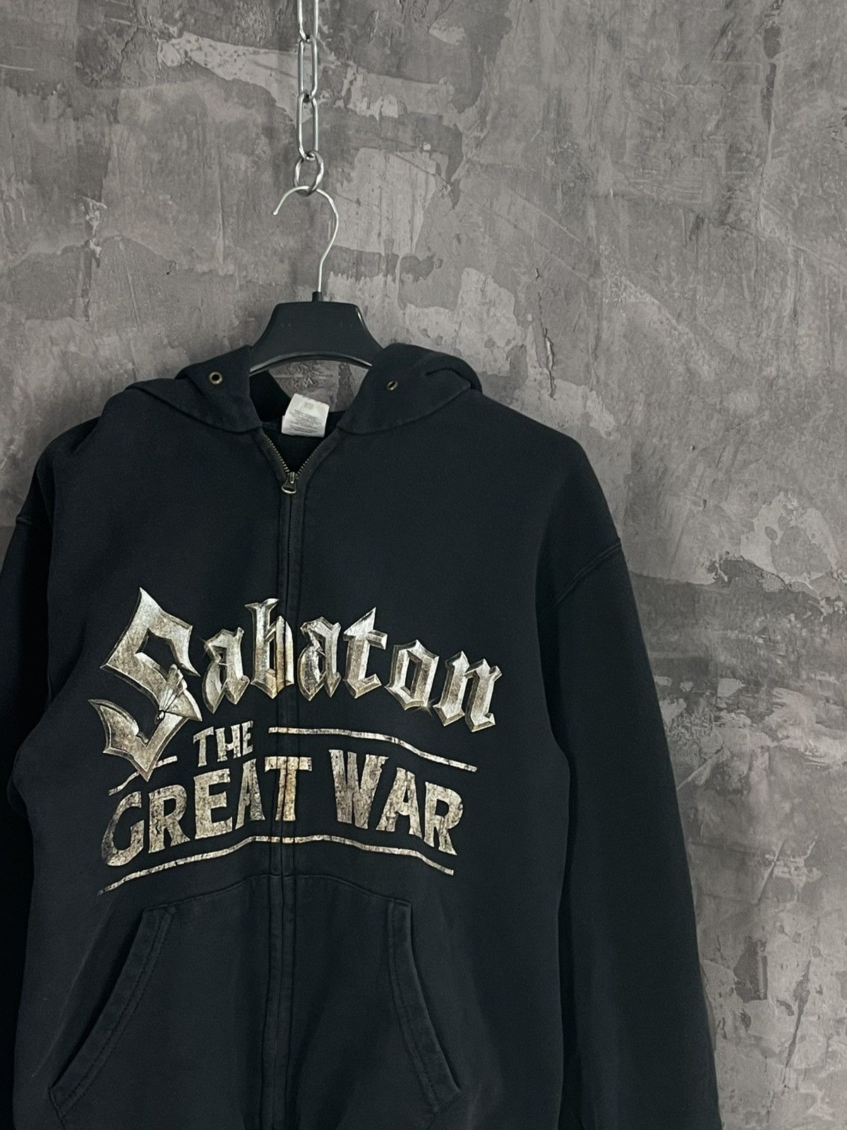 Band Tees × Vintage Sabaton Vintage Streetwear Punk Retro Zip Up Hoodie Size US S / EU 44-46 / 1 - 11 Thumbnail