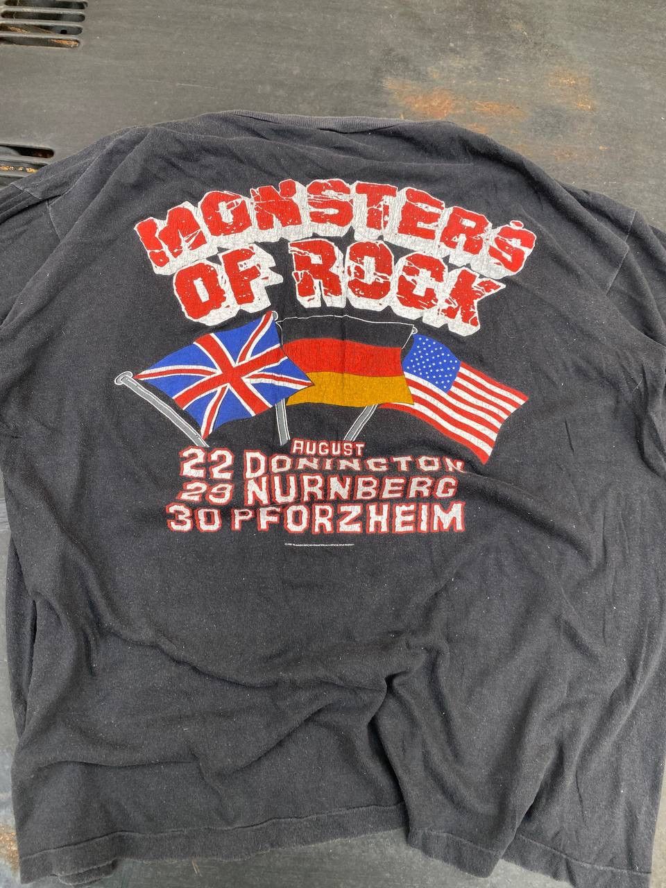 Band Tees × Vintage Monsters of Rock Deep Purple Helloween 1987 t shirt Size US L / EU 52-54 / 3 - 8 Thumbnail