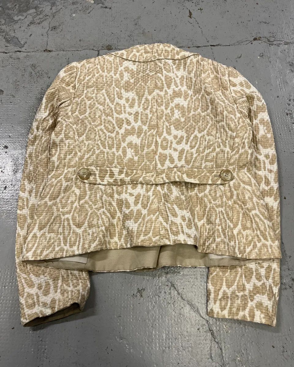 Armani SS2008 Armani Beige Leopard Buttoned White Jacket Size S / US 4 / IT 40 - 8 Thumbnail