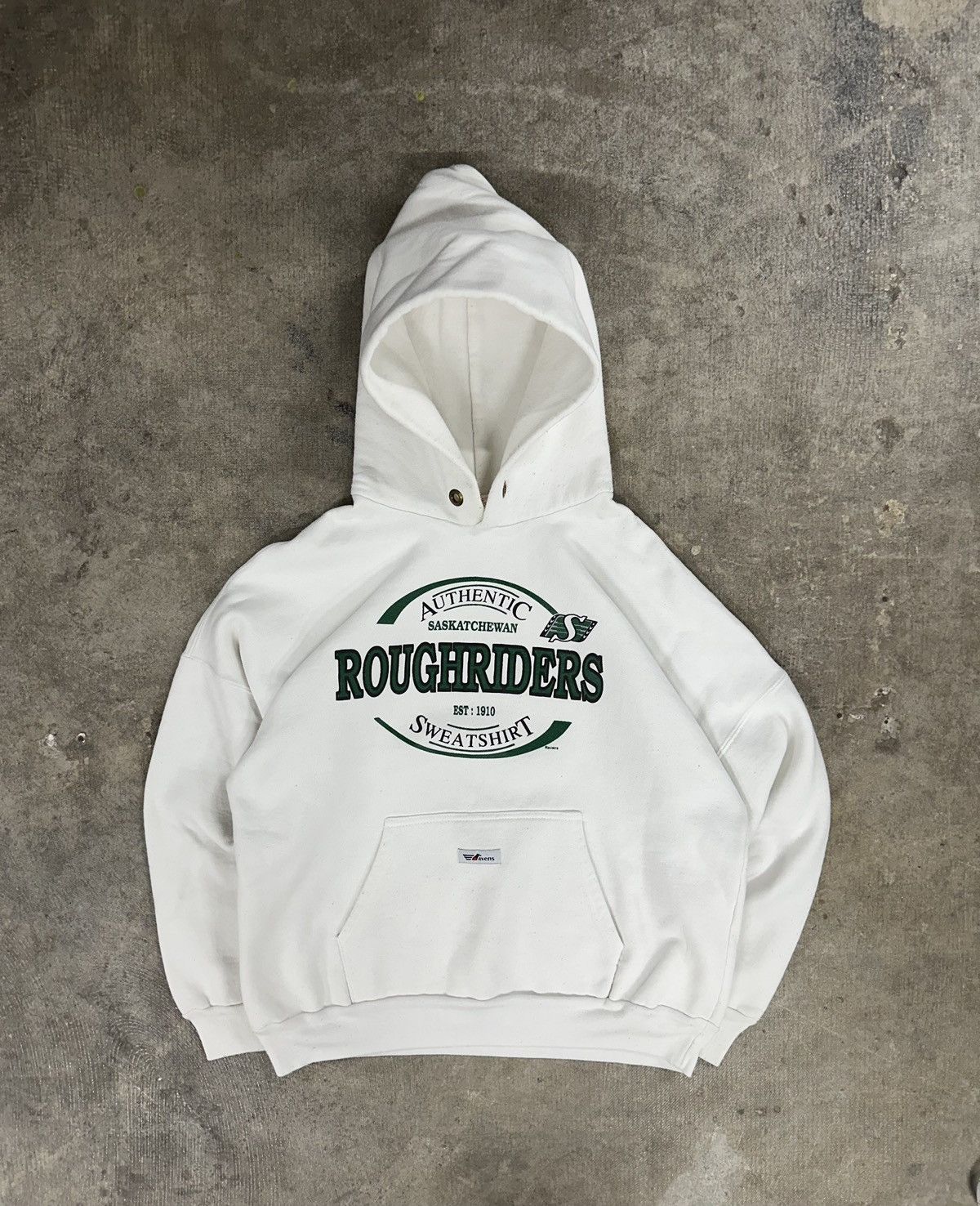 NFL × Vintage Vintage 90s Ravens Saskatchewan Rough Riders Hoodie Size US S / EU 44-46 / 1 - 1 Thumbnail