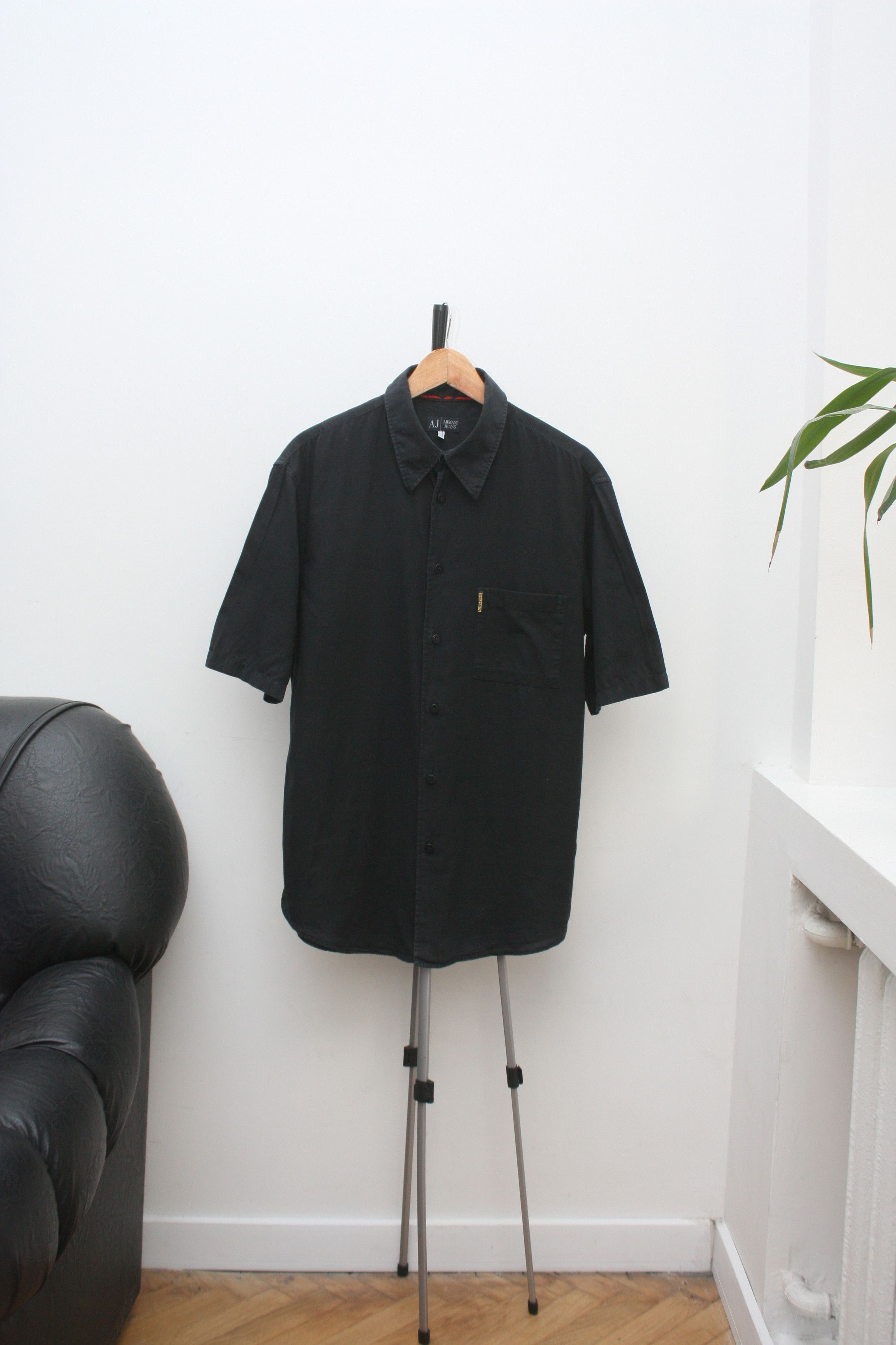 Armani Armani Jeans Vintage Linen Blend Short Sleeve Shirt Men's L Size US L / EU 52-54 / 3 - 1 Thumbnail