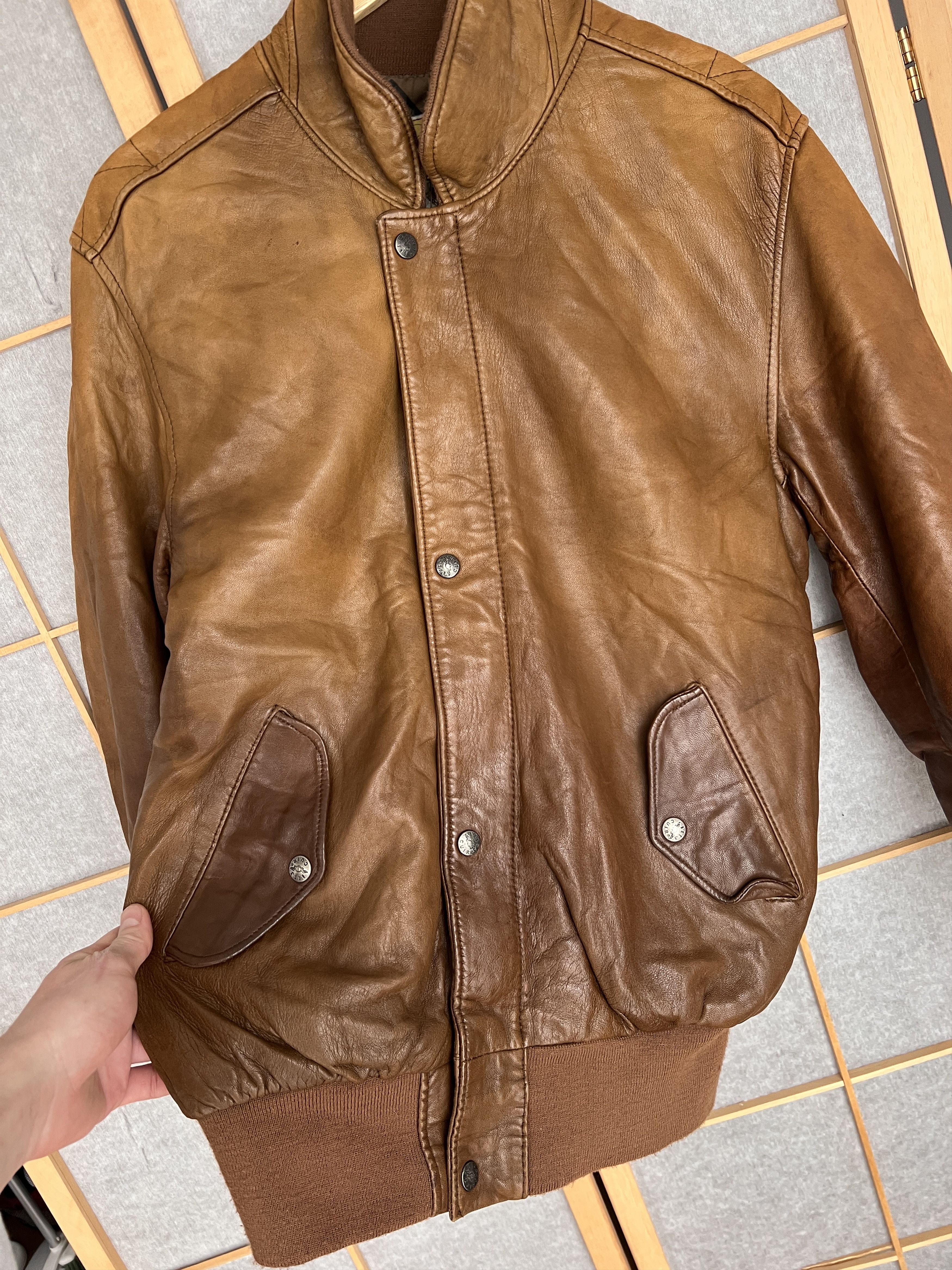 Hysteric Glamour Crazy vintage 90s lambskin leather bomber jacket opium japan Size US S / EU 44-46 / 1 - 13 Thumbnail