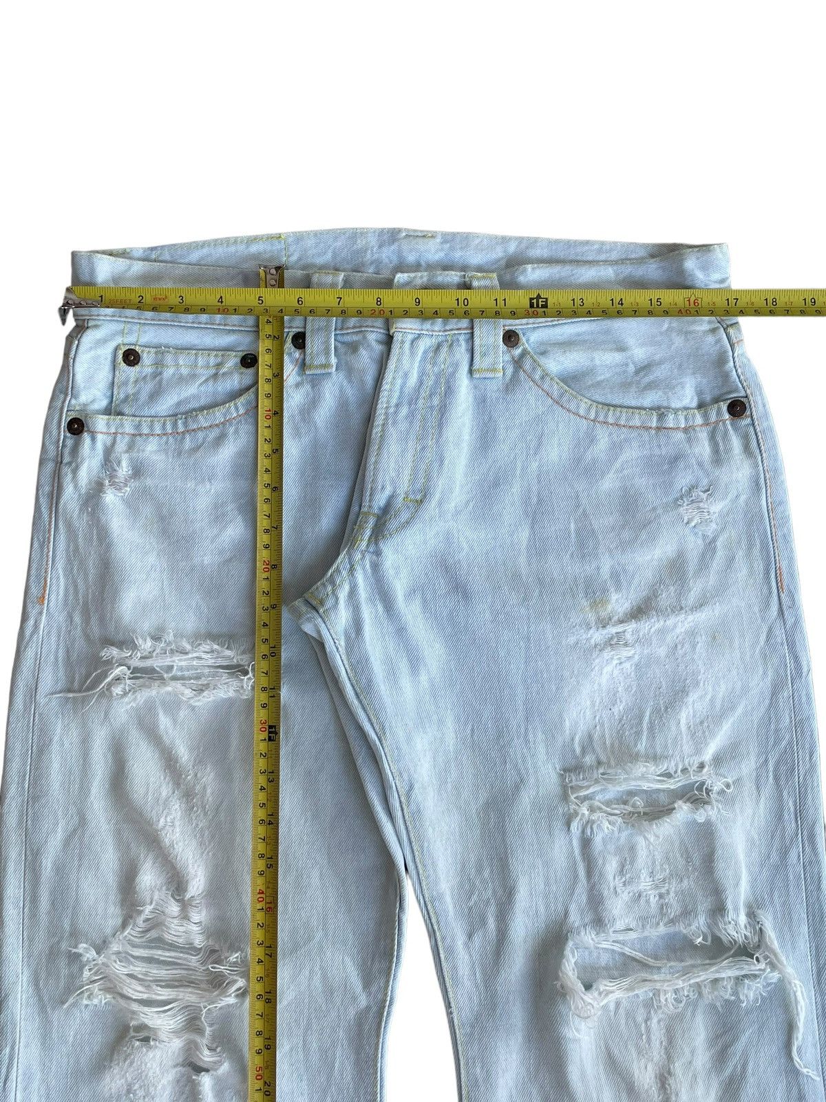 Japanese Brand Vintage Y2K Japanese Cocolulu Surf Trip Paint Spellout Jeans Size US 34 / EU 50 - 14 Thumbnail