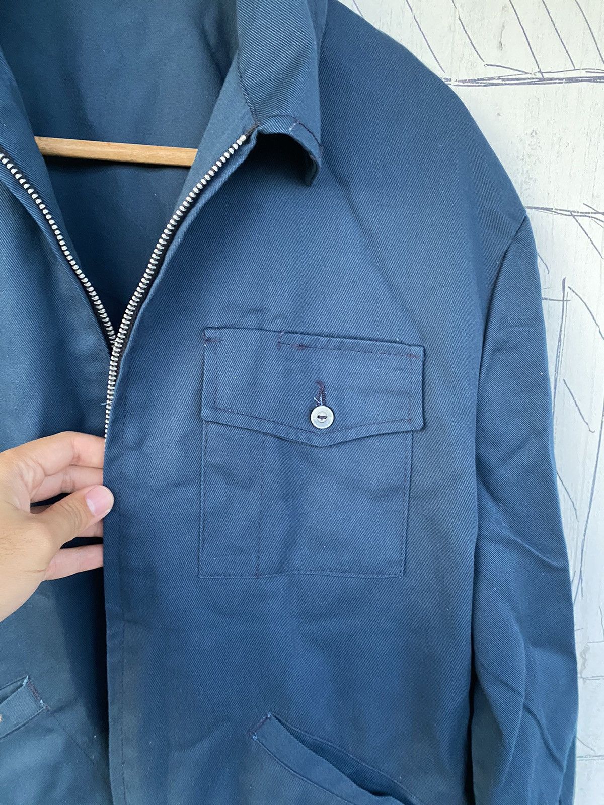 Vintage Lee ERIC workwear jacket Navy and Blue Jacket vintage Size US L / EU 52-54 / 3 - 11 Thumbnail