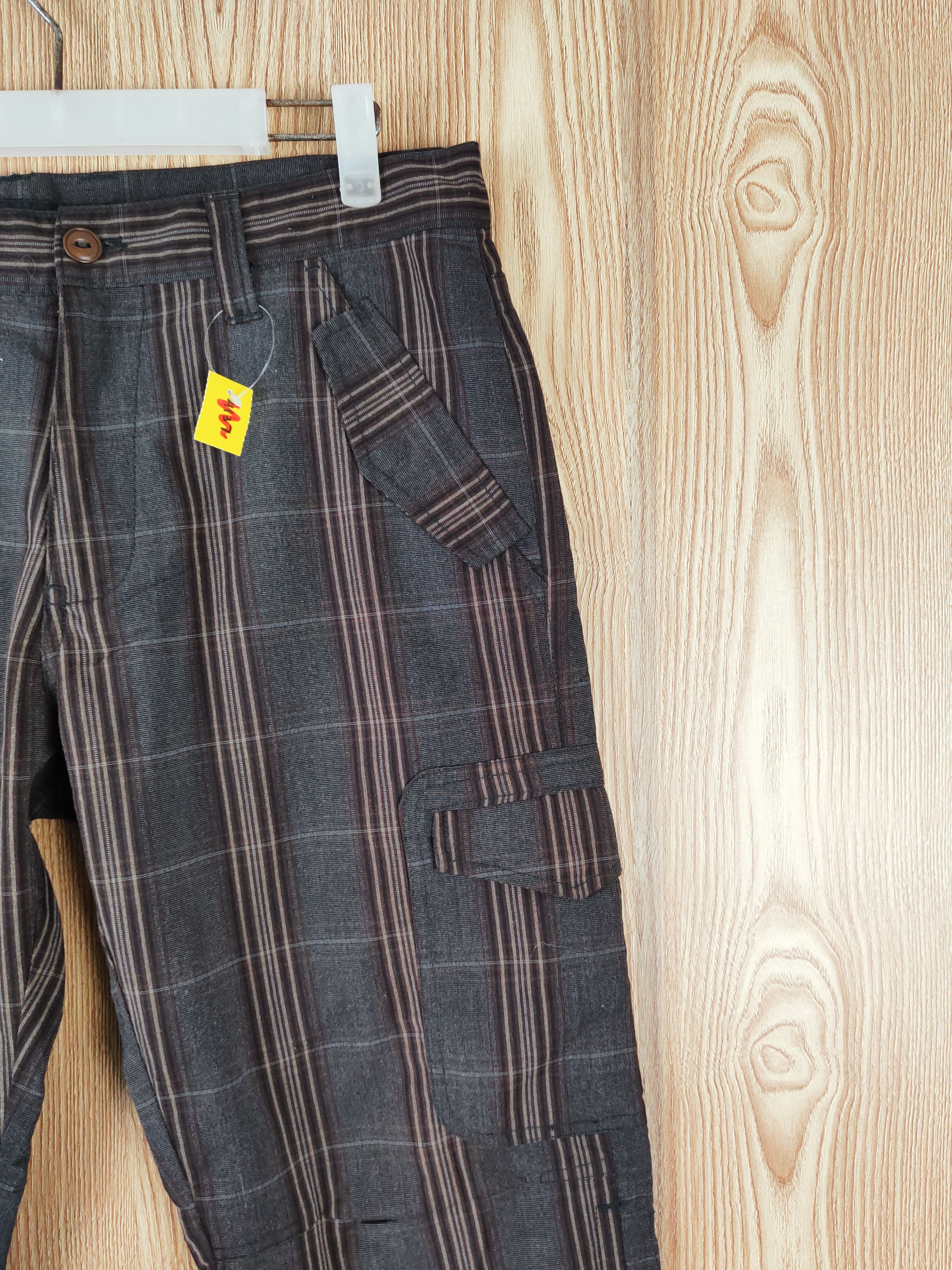 Japanese Brand Mossimo Black Brown Multipocket Short Pants #W333 Size 32" / US 10 / IT 46 - 5 Thumbnail