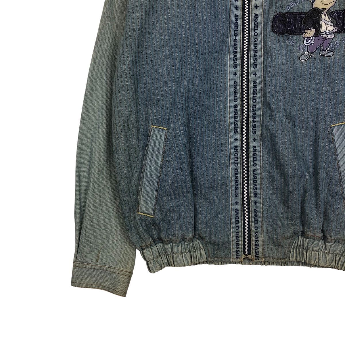 Japanese Brand 📌Vintage Denim Jacket Cartoon Big Logo Angelo Garbasus Size US M / EU 48-50 / 2 - 5 Thumbnail