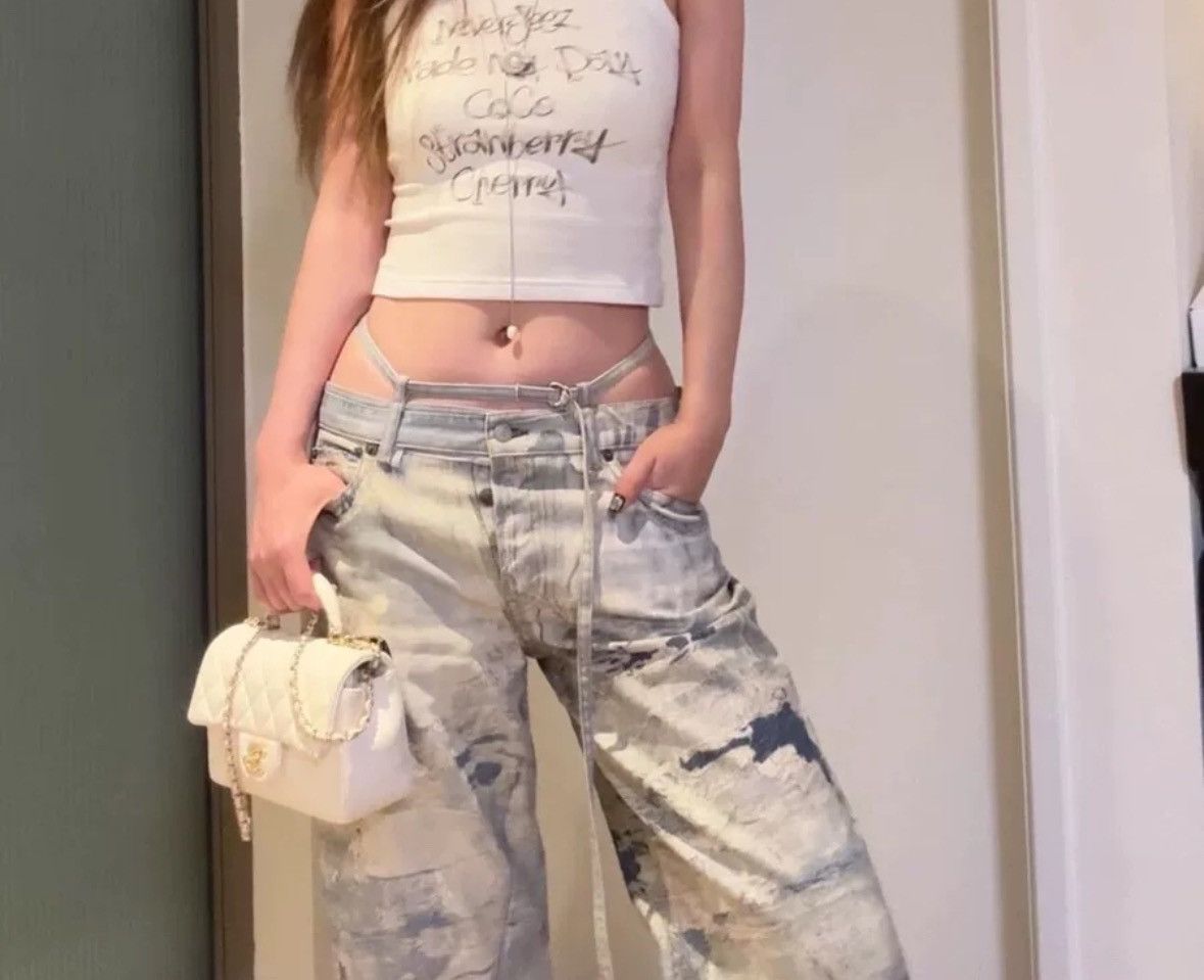Acne Studios 3D Digital Printed Jeans 2410-Nextarrow