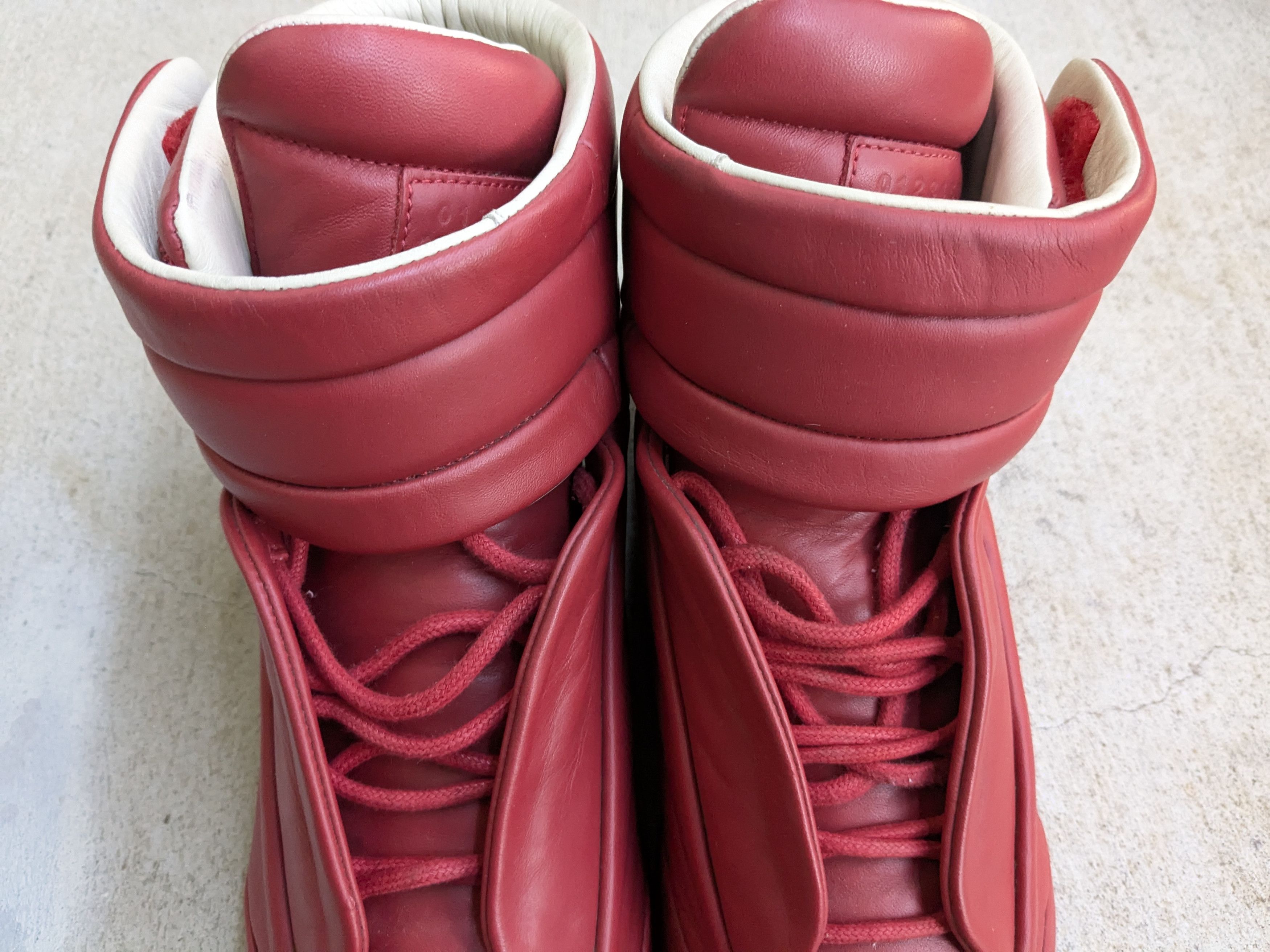 Maison Margiela Maison Margiela Future Red 9 42 Leather High Tops Size US 9 / EU 42 - 6 Thumbnail